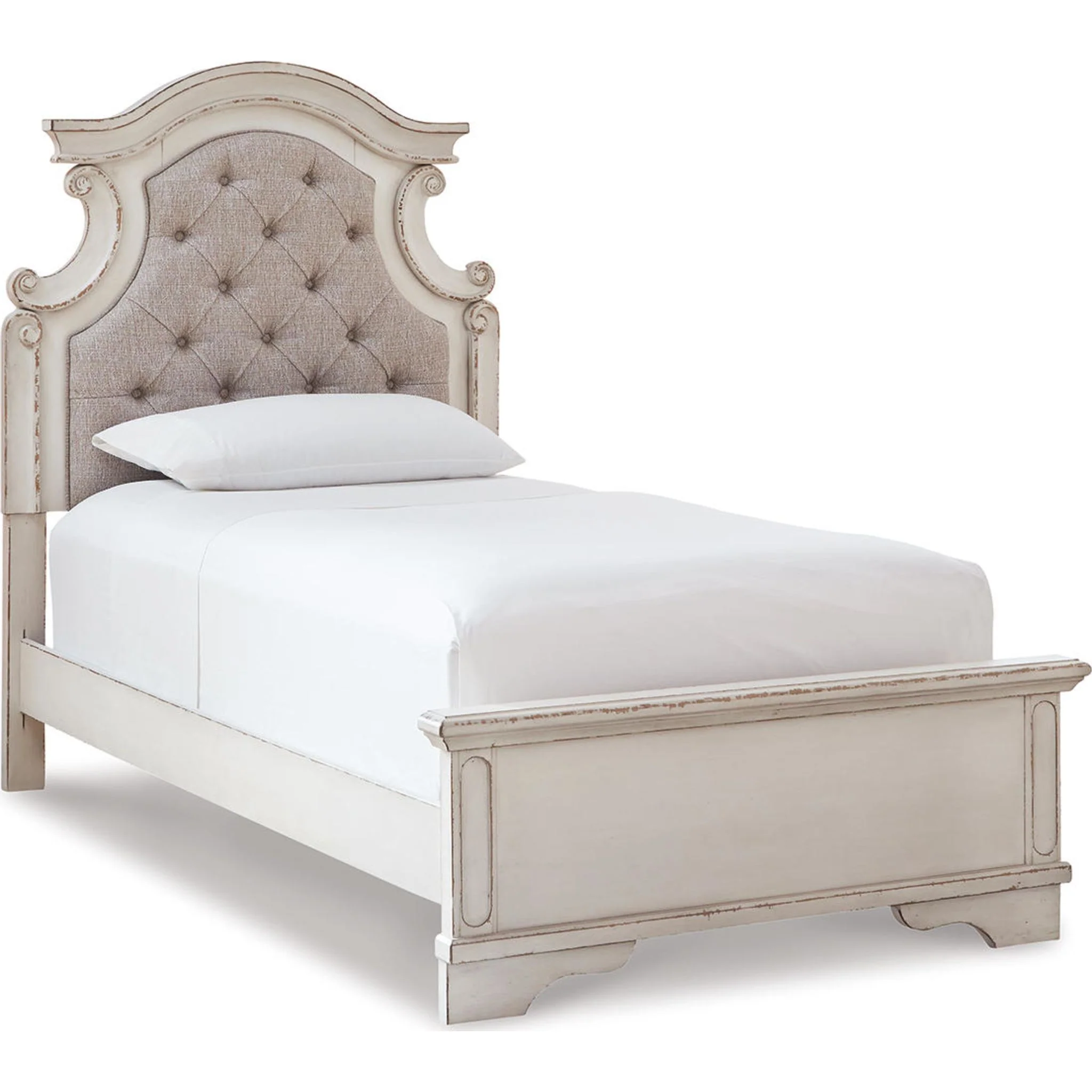 Realyn Twin Bed - Chipped White - Image 17