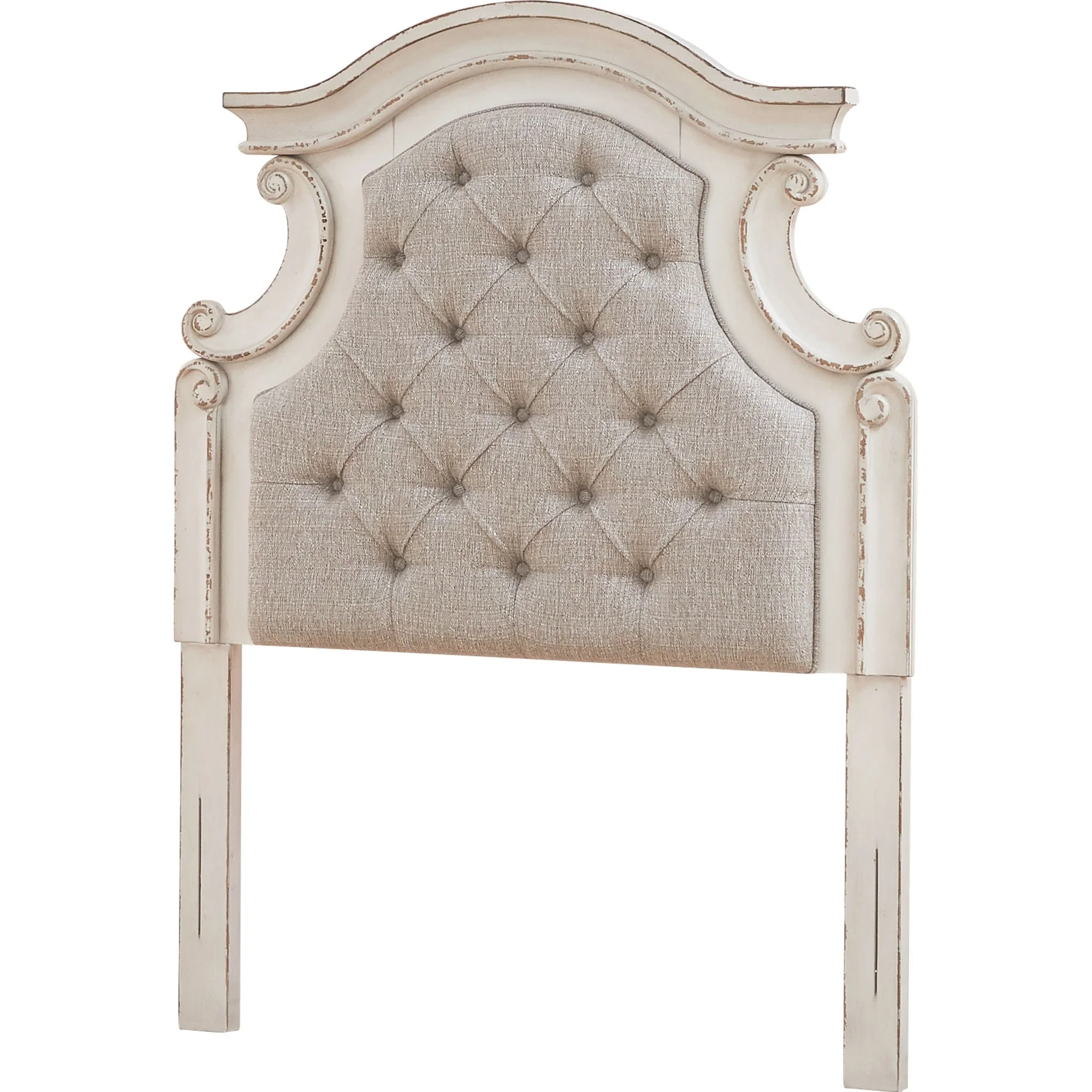 Realyn Twin Panel Headboard - Chipped White - Image 5