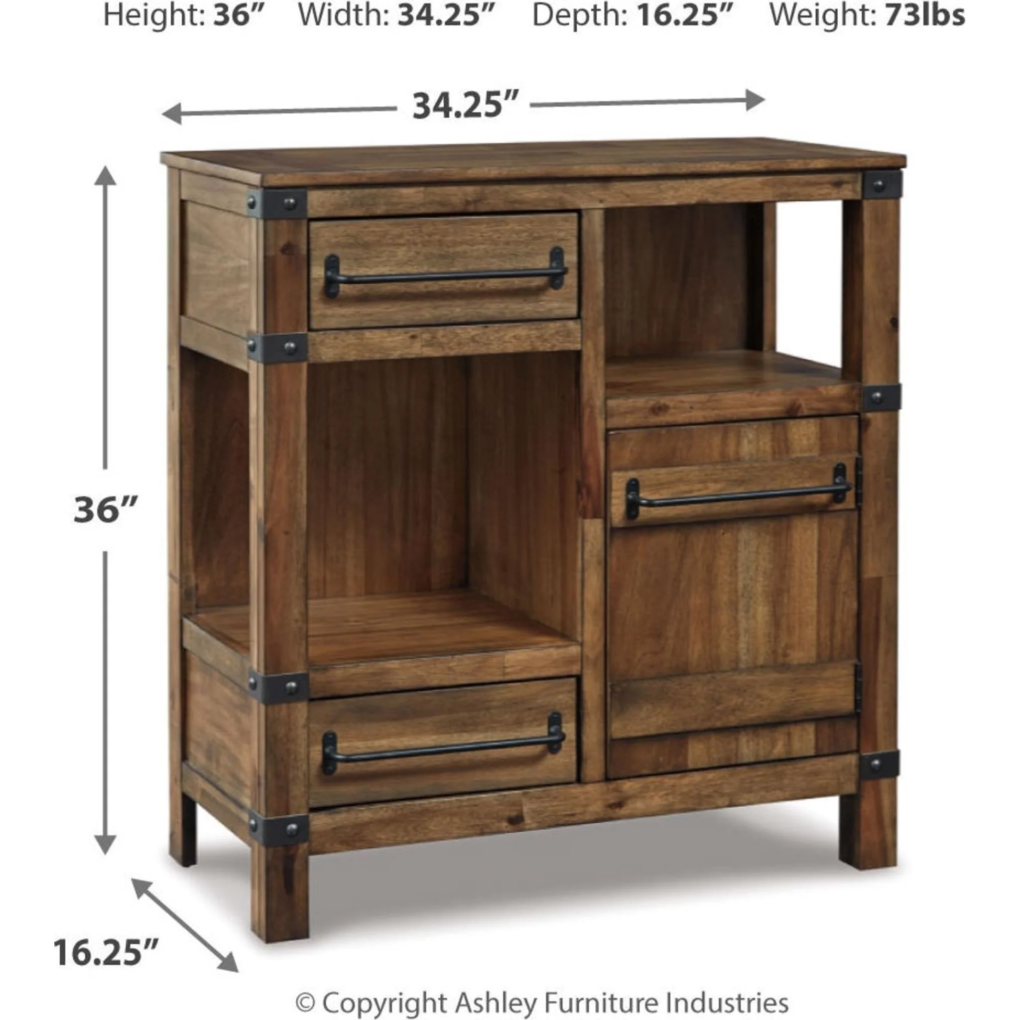 Regents Park Accent Cabinet - Brown - Image 11
