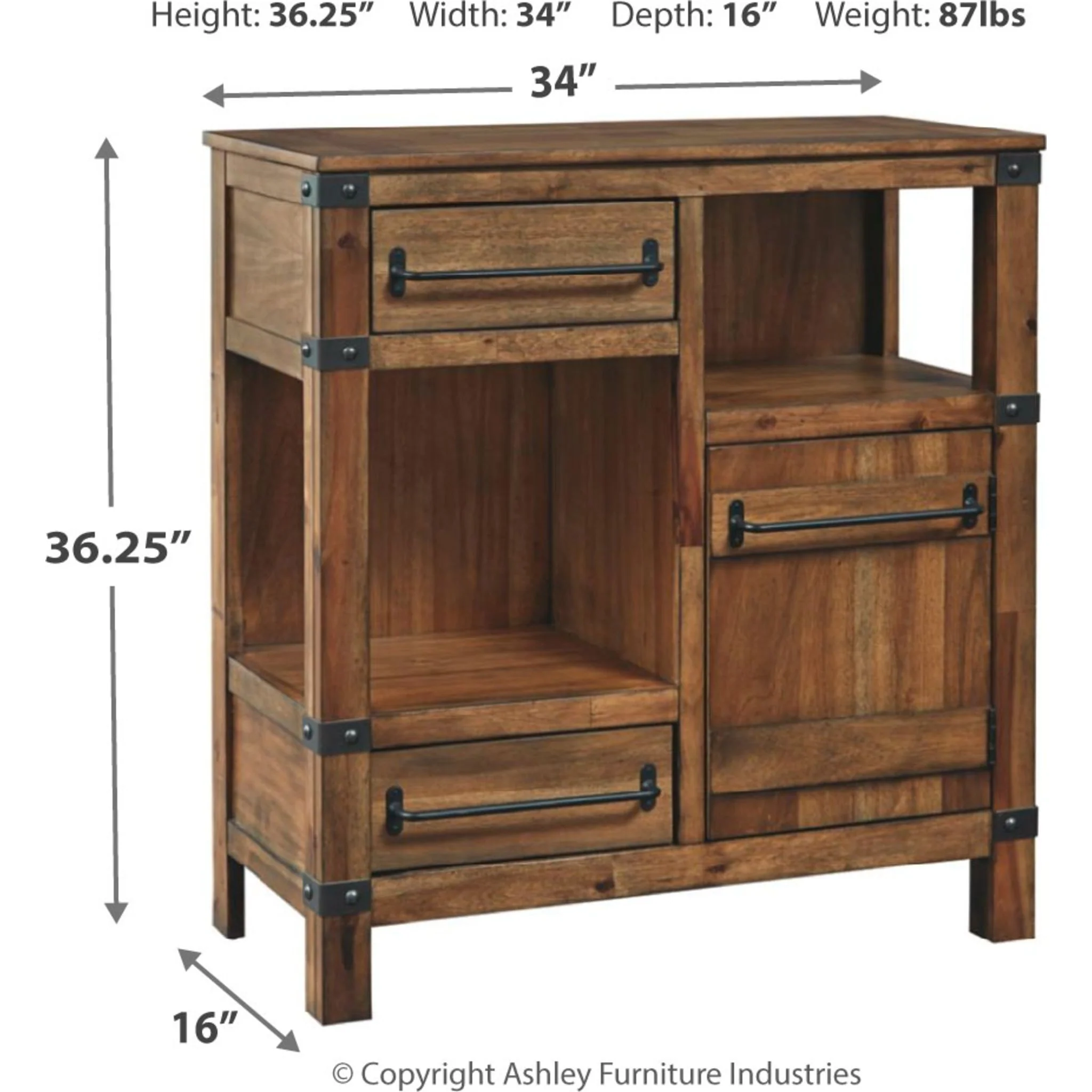 Regents Park Accent Cabinet - Brown - Image 5