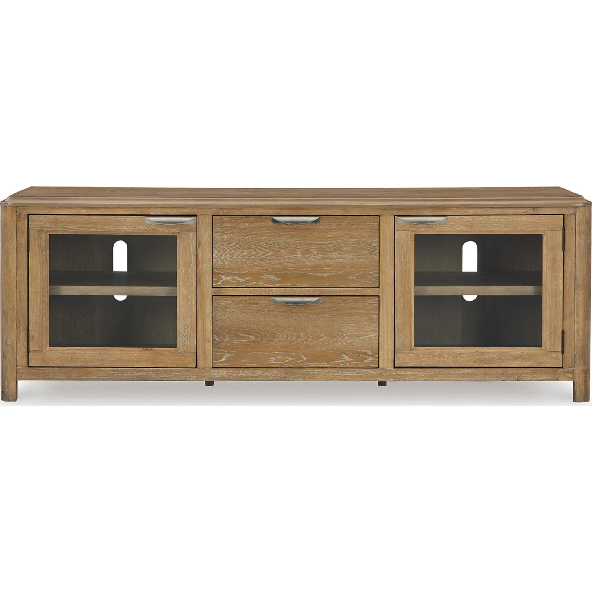 Rencott TV Stand - Light Brown - Image 5