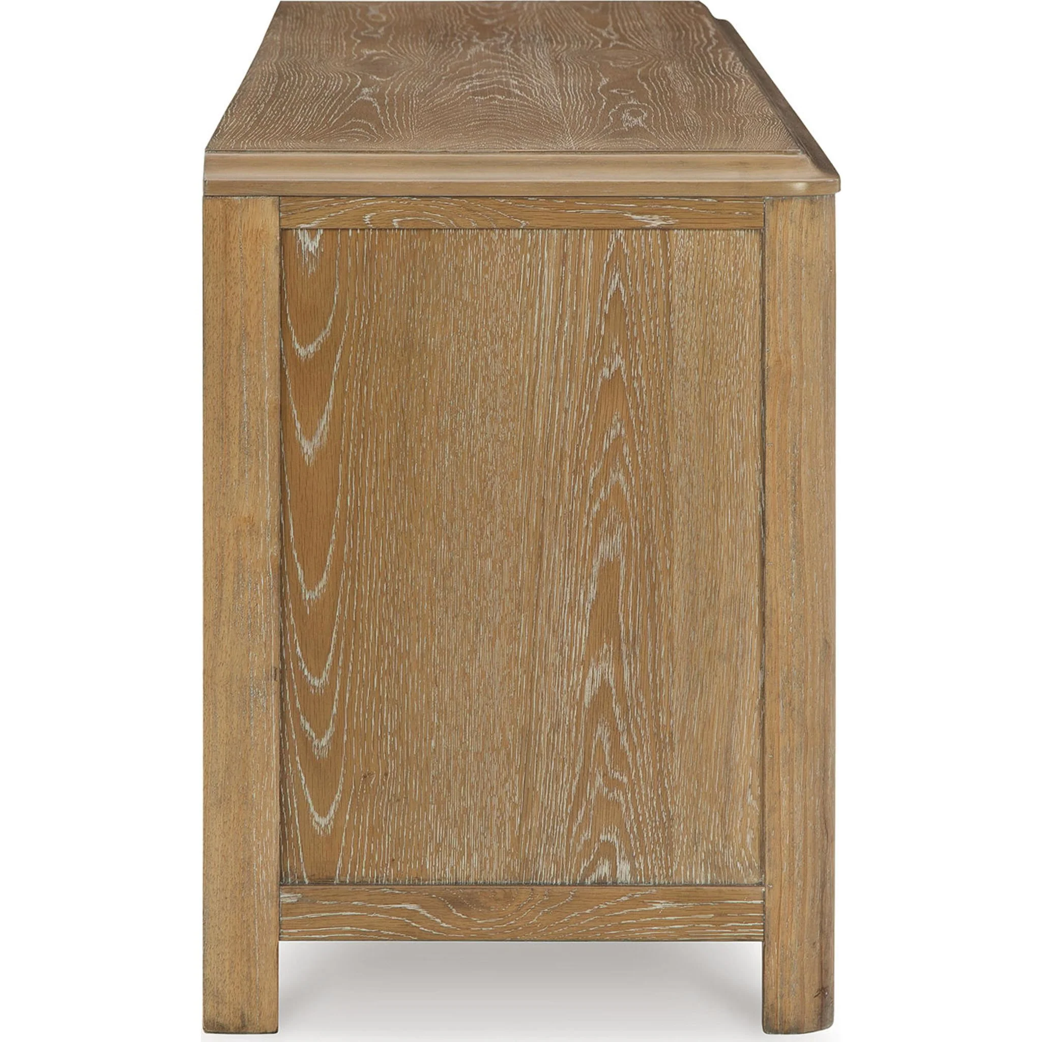 Rencott TV Stand - Light Brown - Image 8
