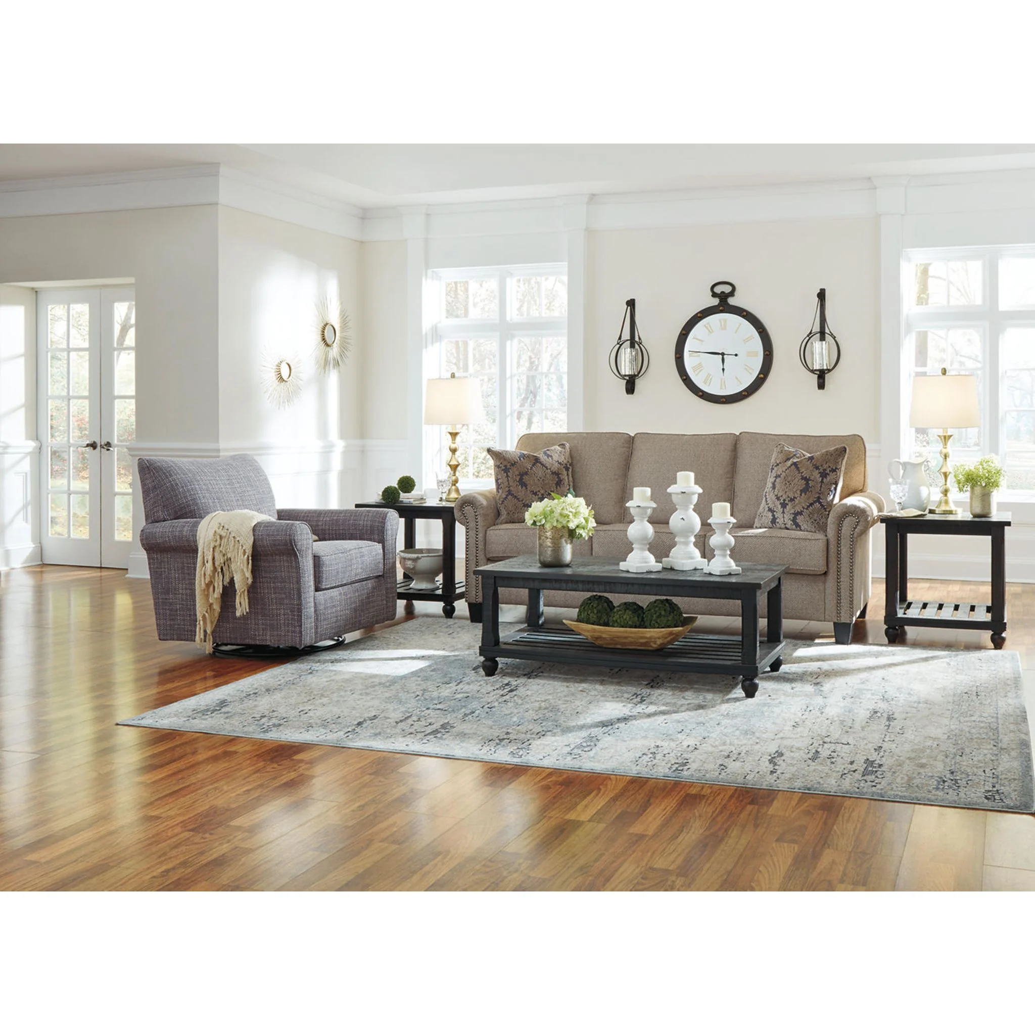 Renley Swivel Glider - Ash - Image 10