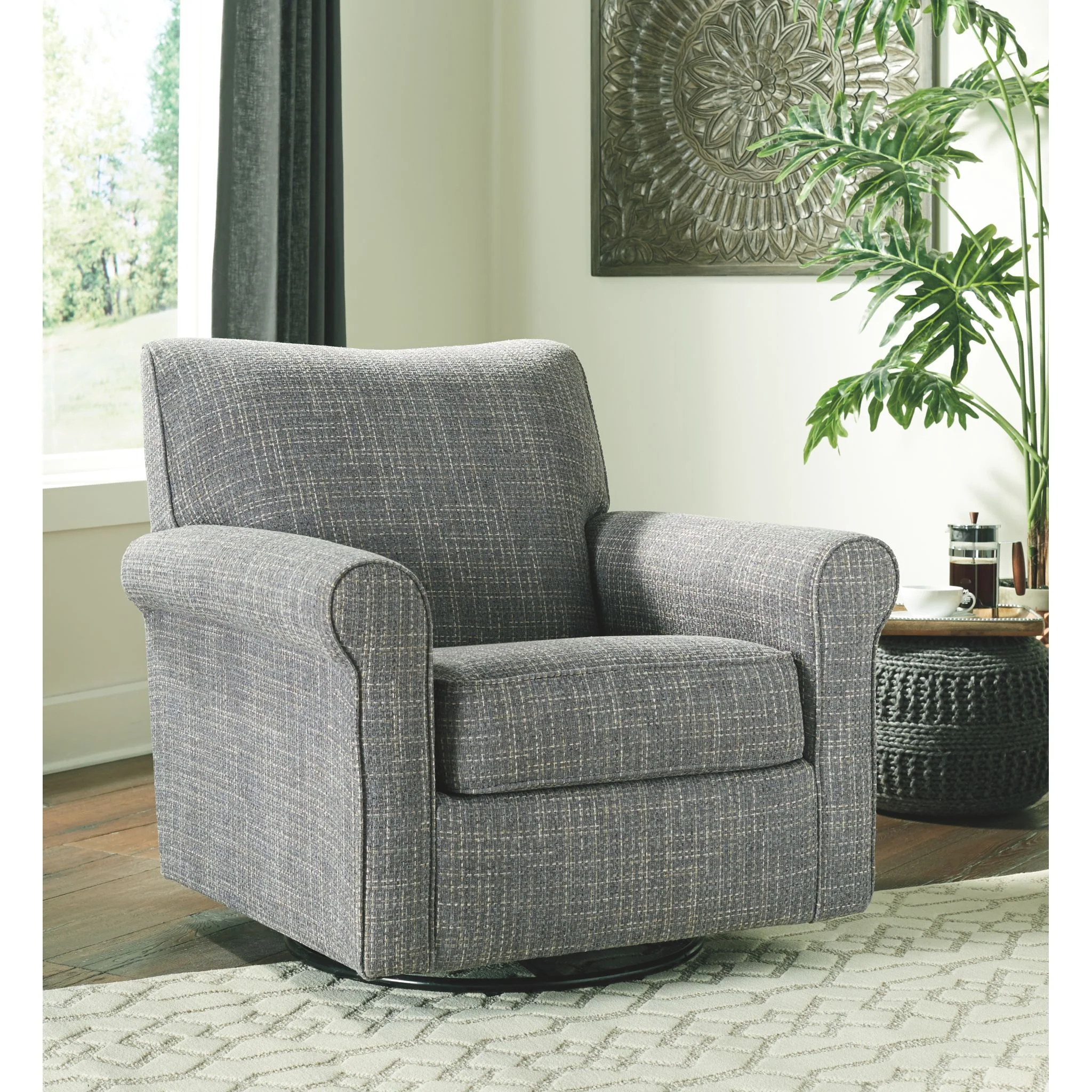Renley Swivel Glider - Ash - Image 2