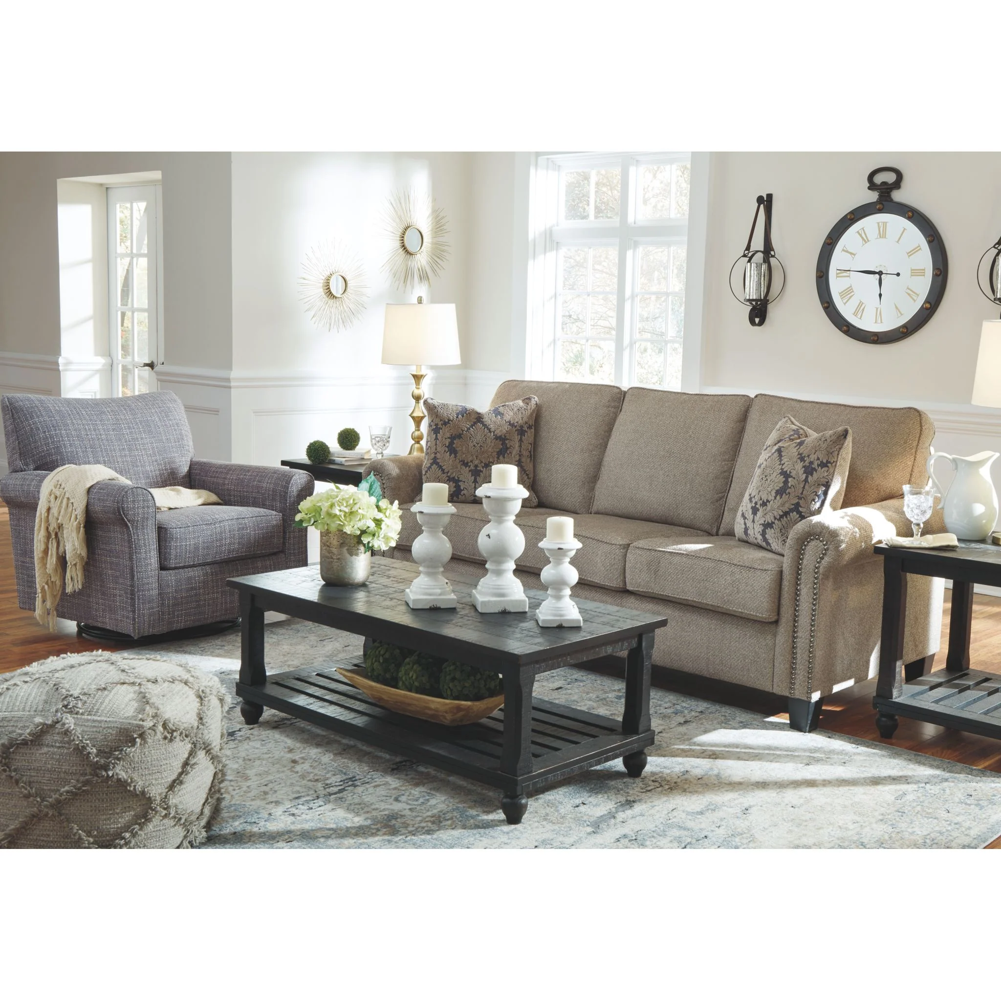 Renley Swivel Glider - Ash - Image 5
