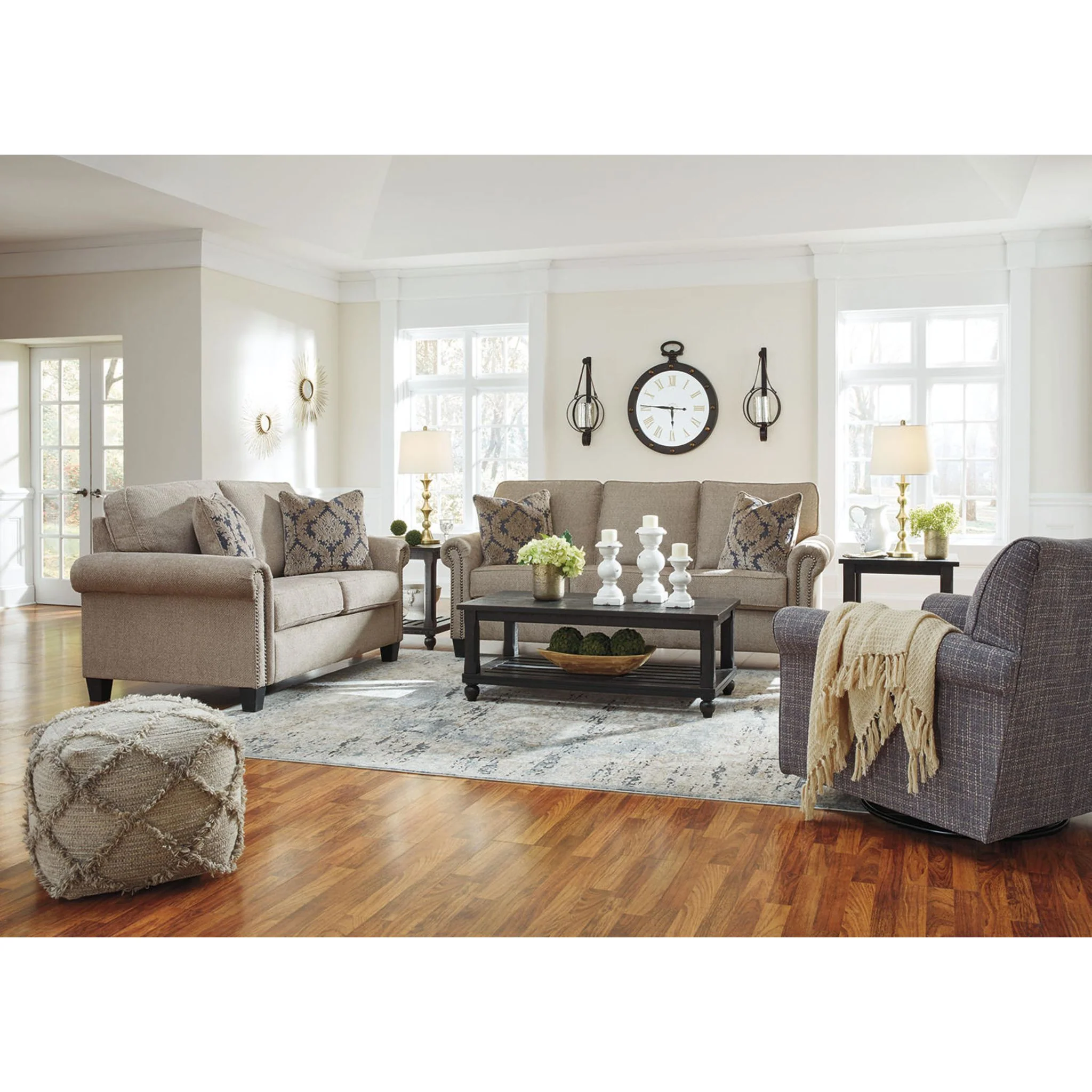 Renley Swivel Glider - Ash - Image 8