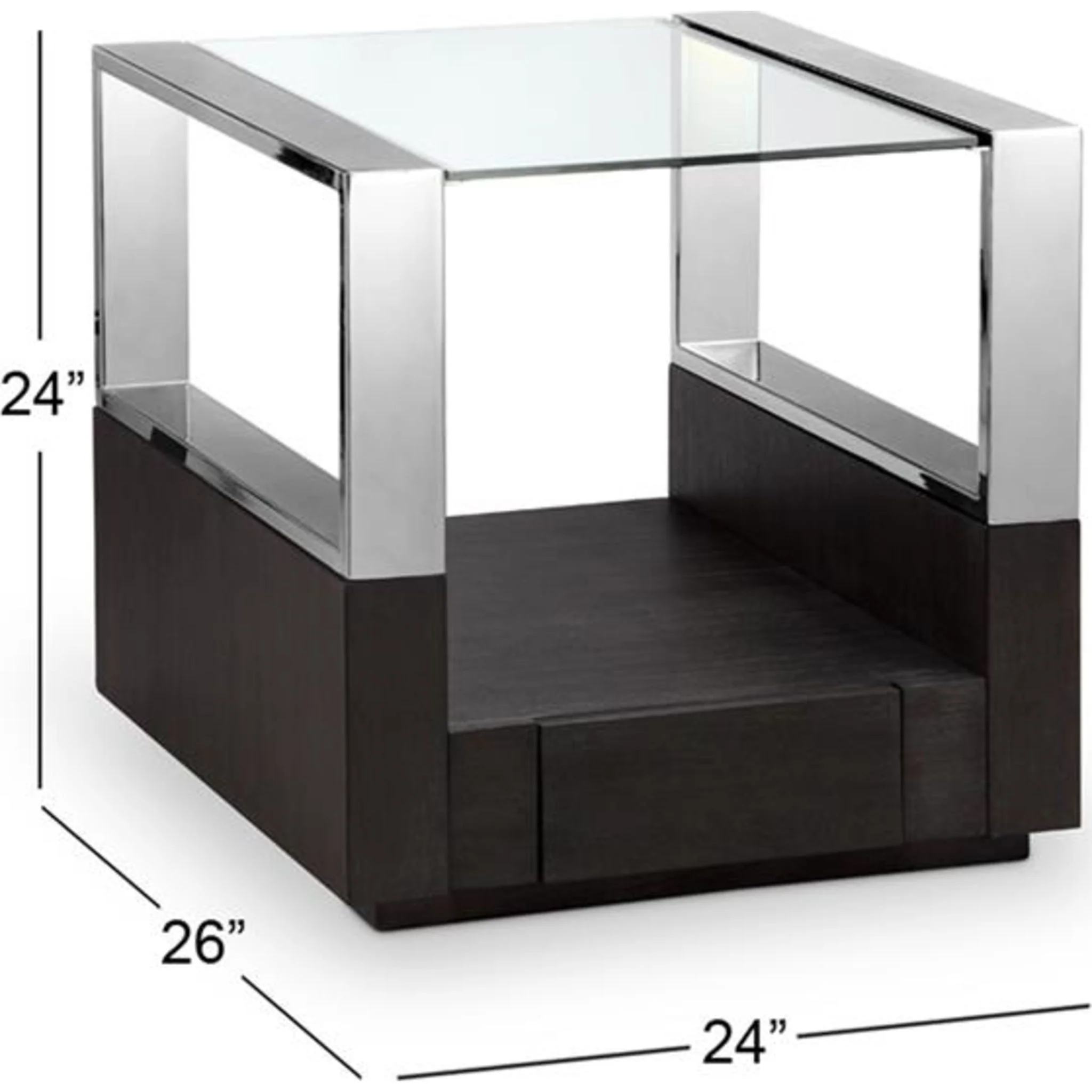 Revere End Table - Graphite - Image 3