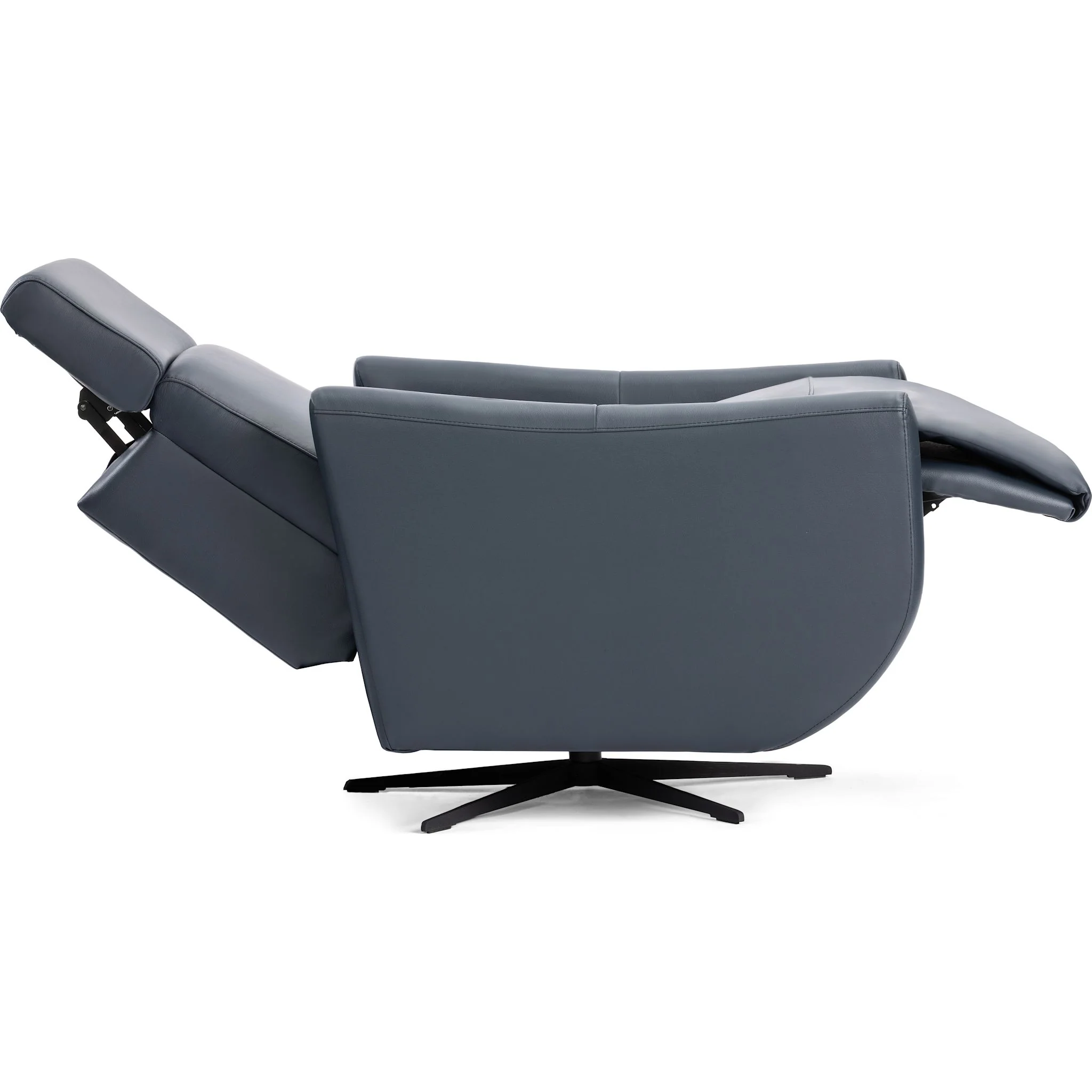 Lune Power Swivel Chair - Madras Blue - Image 4