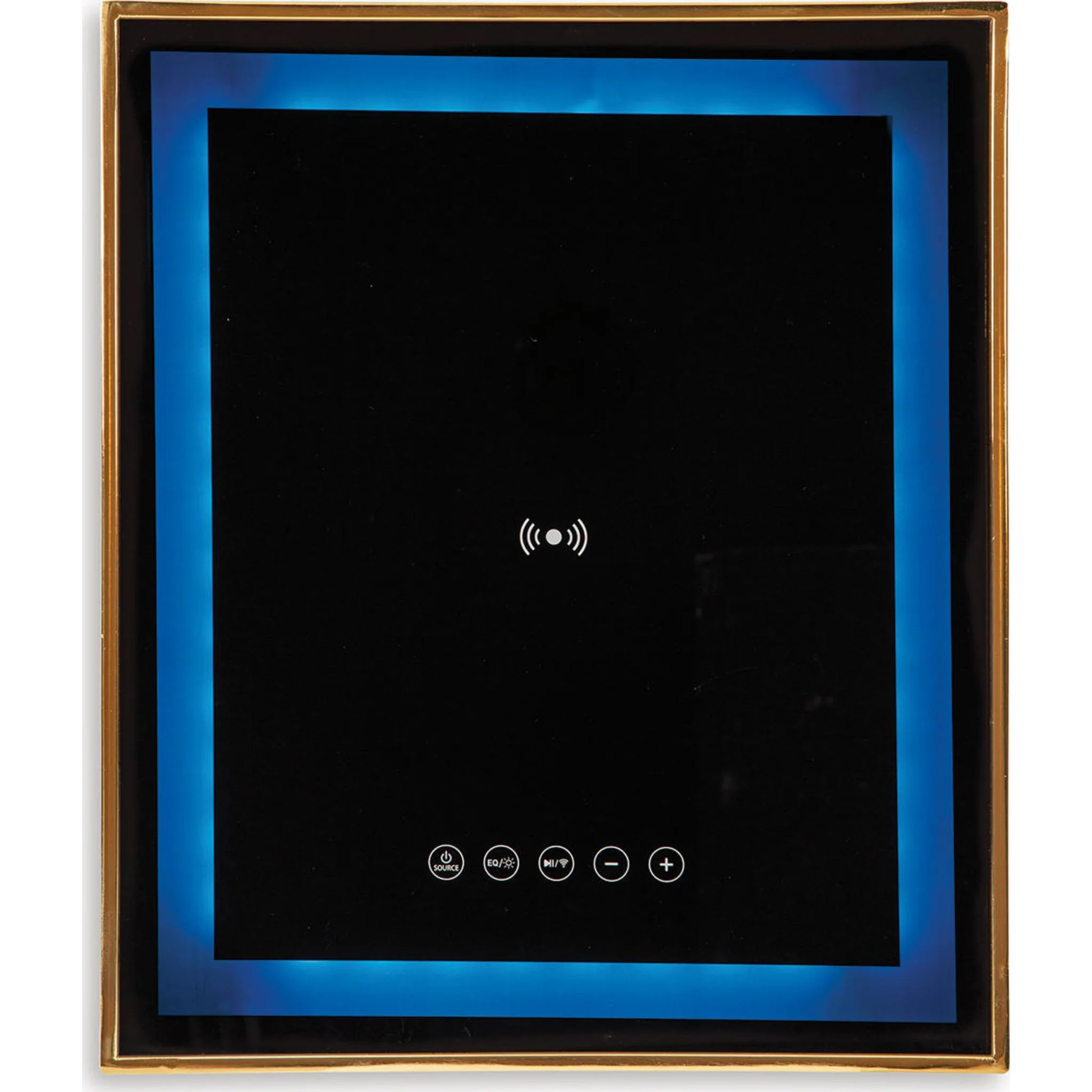 Rexwell Accent Table with Speaker - Black/Gold Finish - Image 7