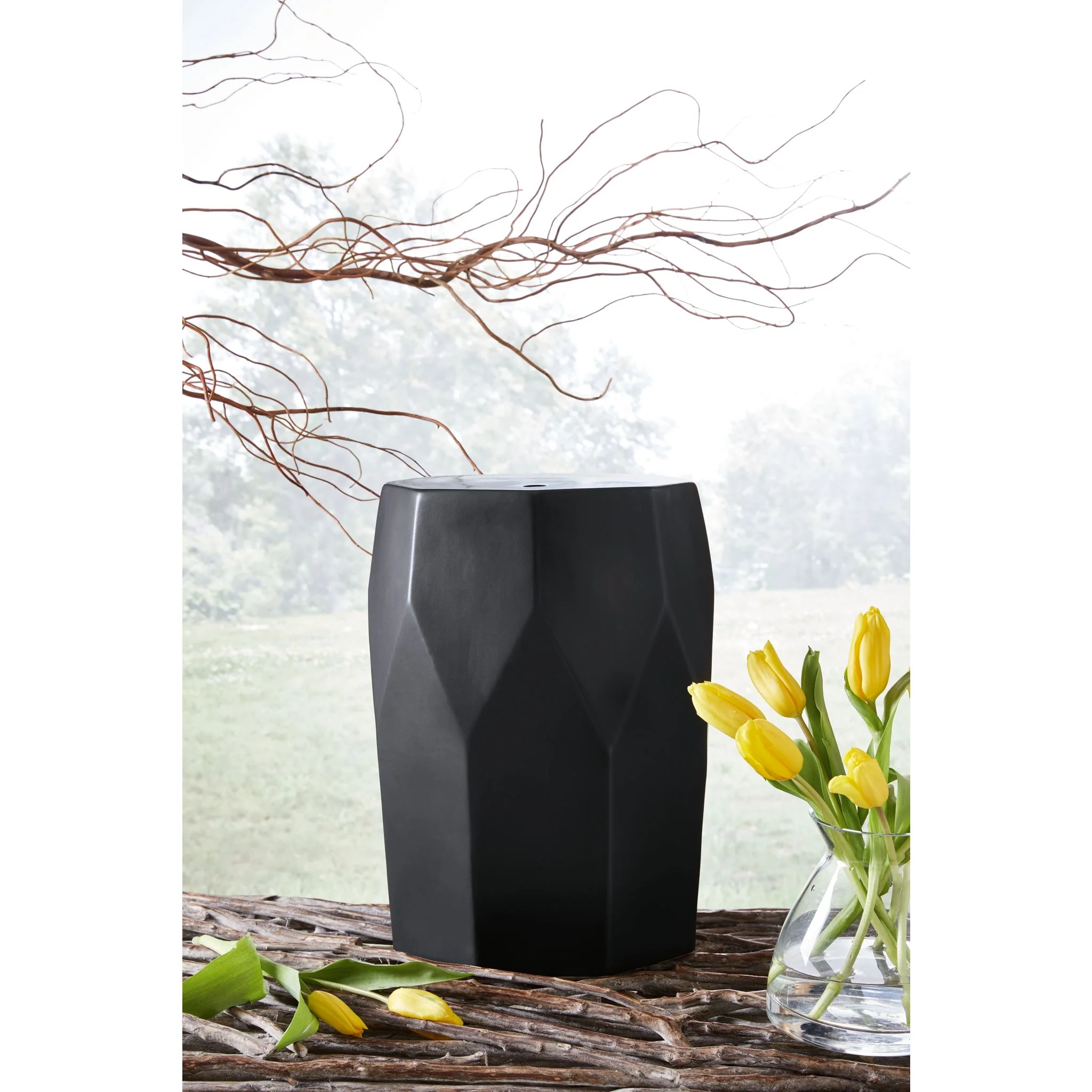 Rhysworth Stool - Black - Image 2