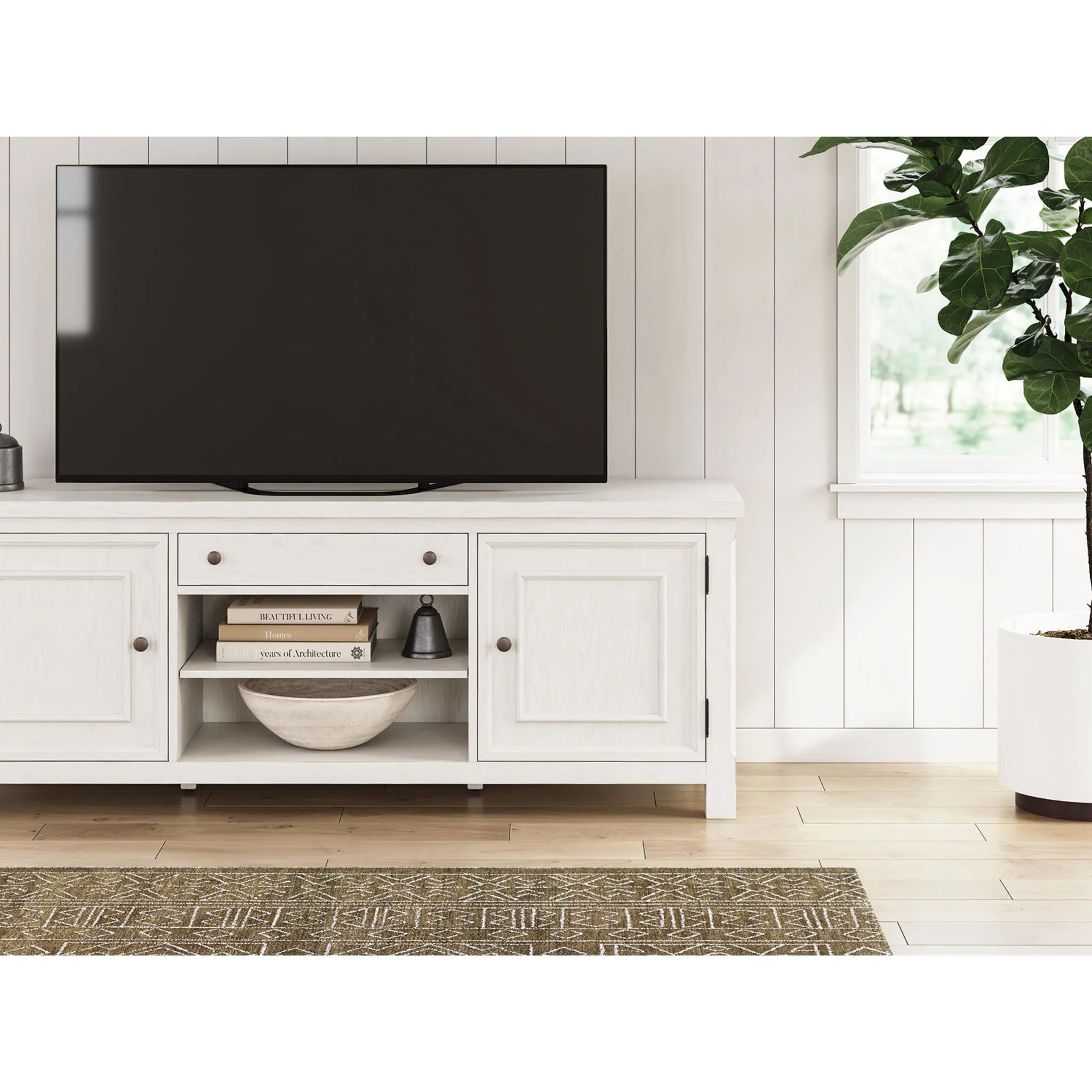 Robbinsdale 72" TV Stand - Antique White - Image 6