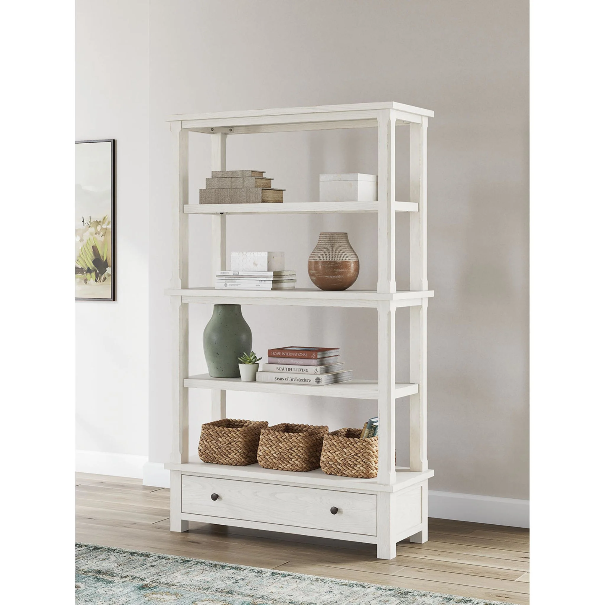 Robbinsdale Bookcase - Antique White - Image 2