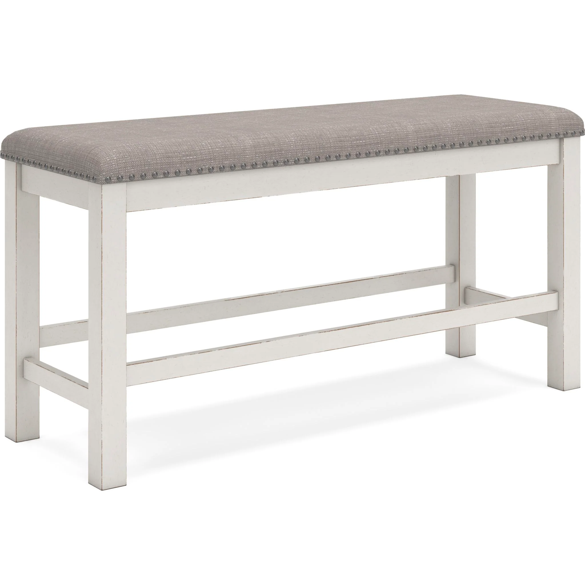 Robbinsdale Counter Height Bench - Antique White - (D642-09)
