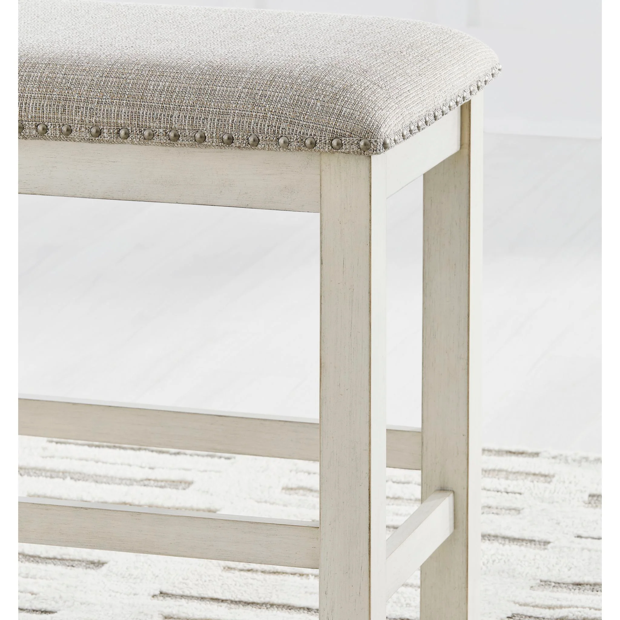 Robbinsdale Counter Height Bench - Antique White - (D642-09) - Image 8
