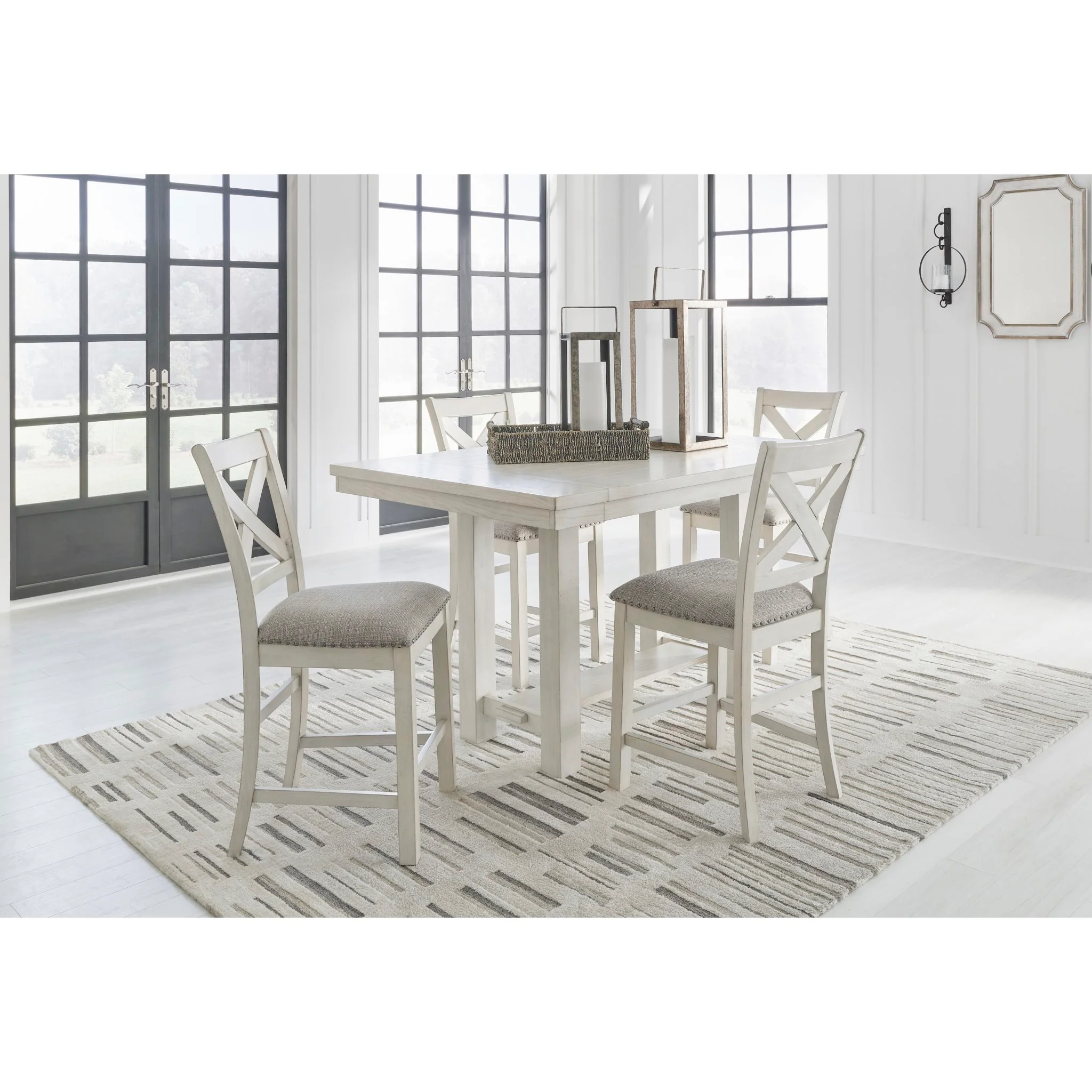 Robbinsdale Counter Height Stool - Antique White - (D642-124) - Image 9