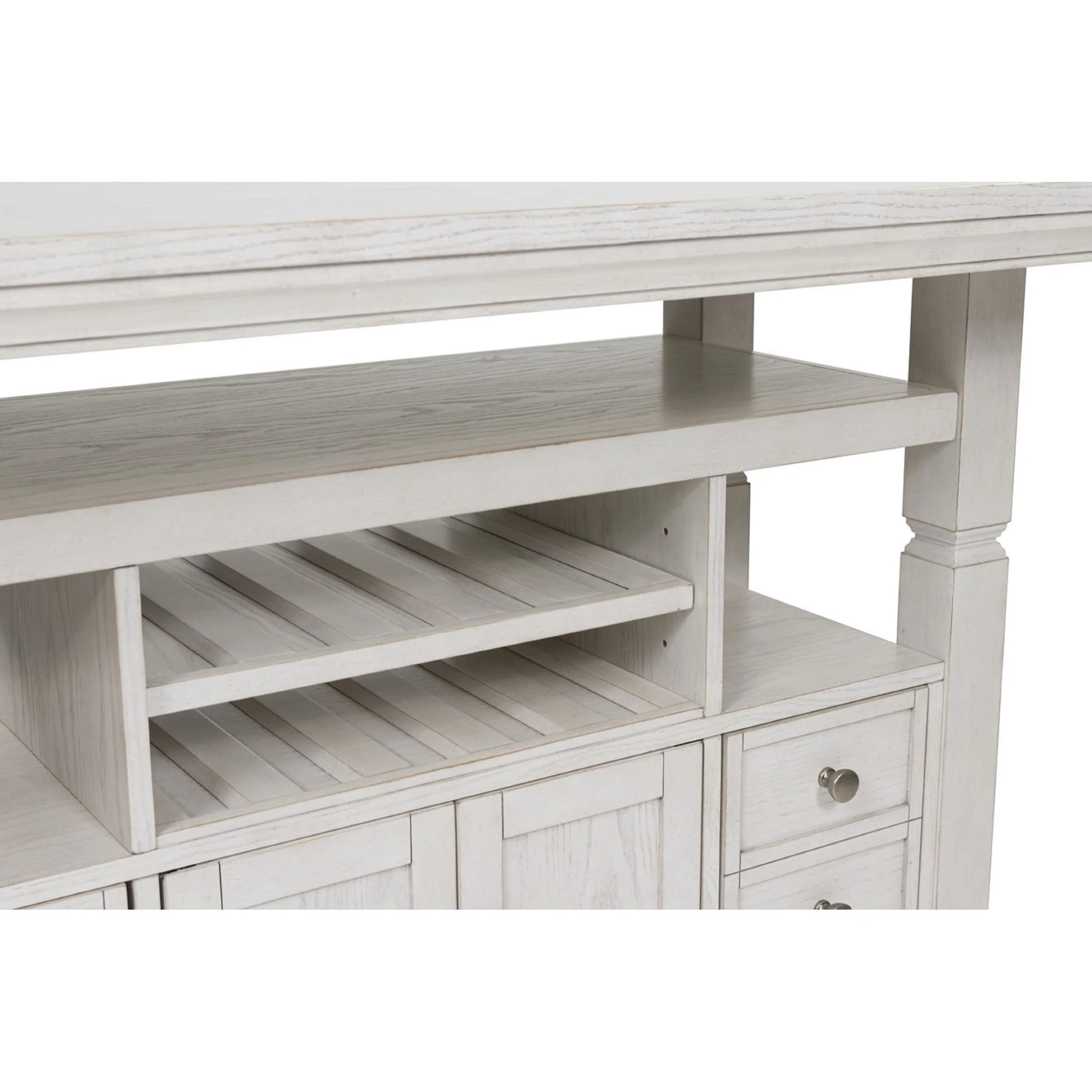 Robbinsdale Counter Height Table - Antique White - (D642D7) - Image 4