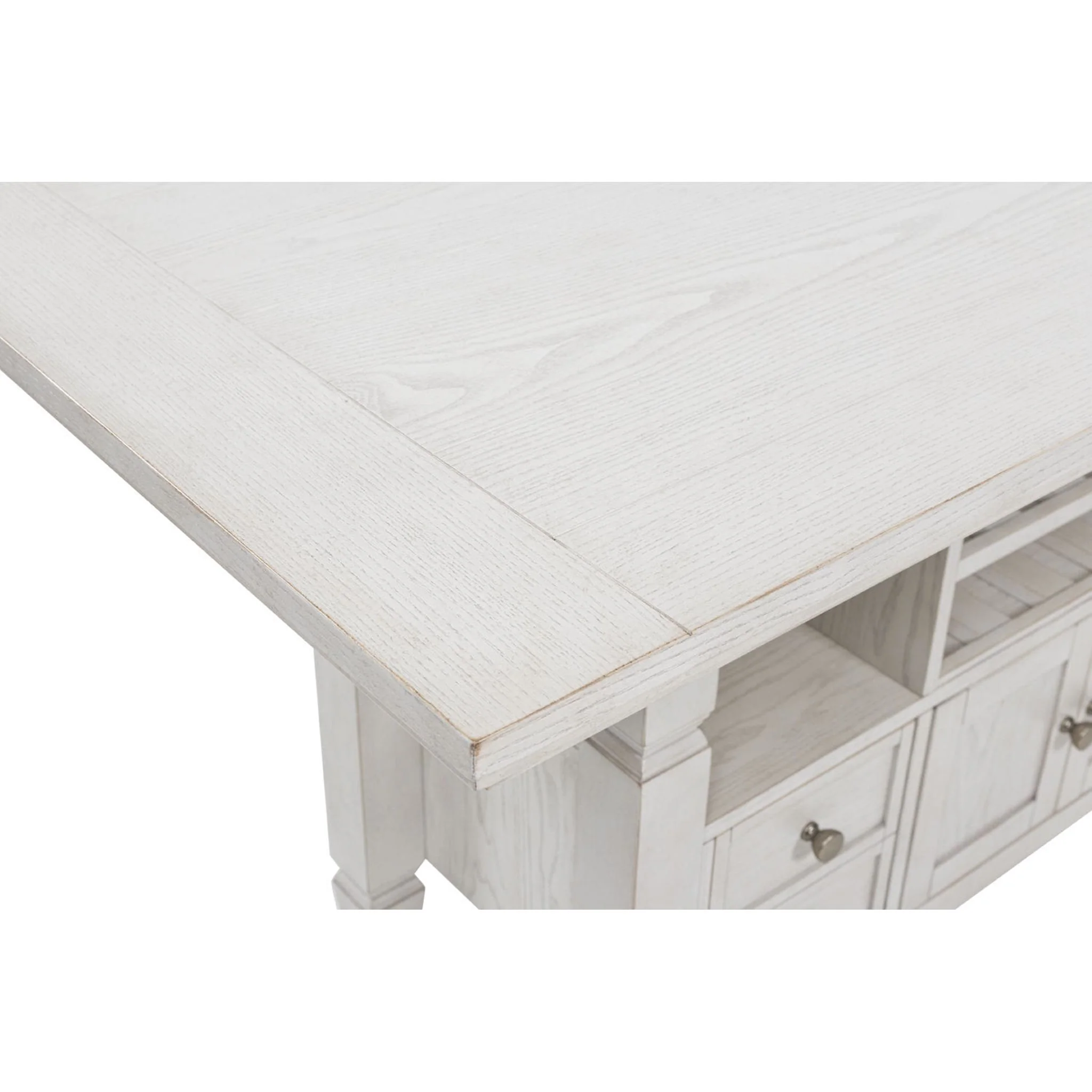 Robbinsdale Counter Height Table - Antique White - (D642D7) - Image 7