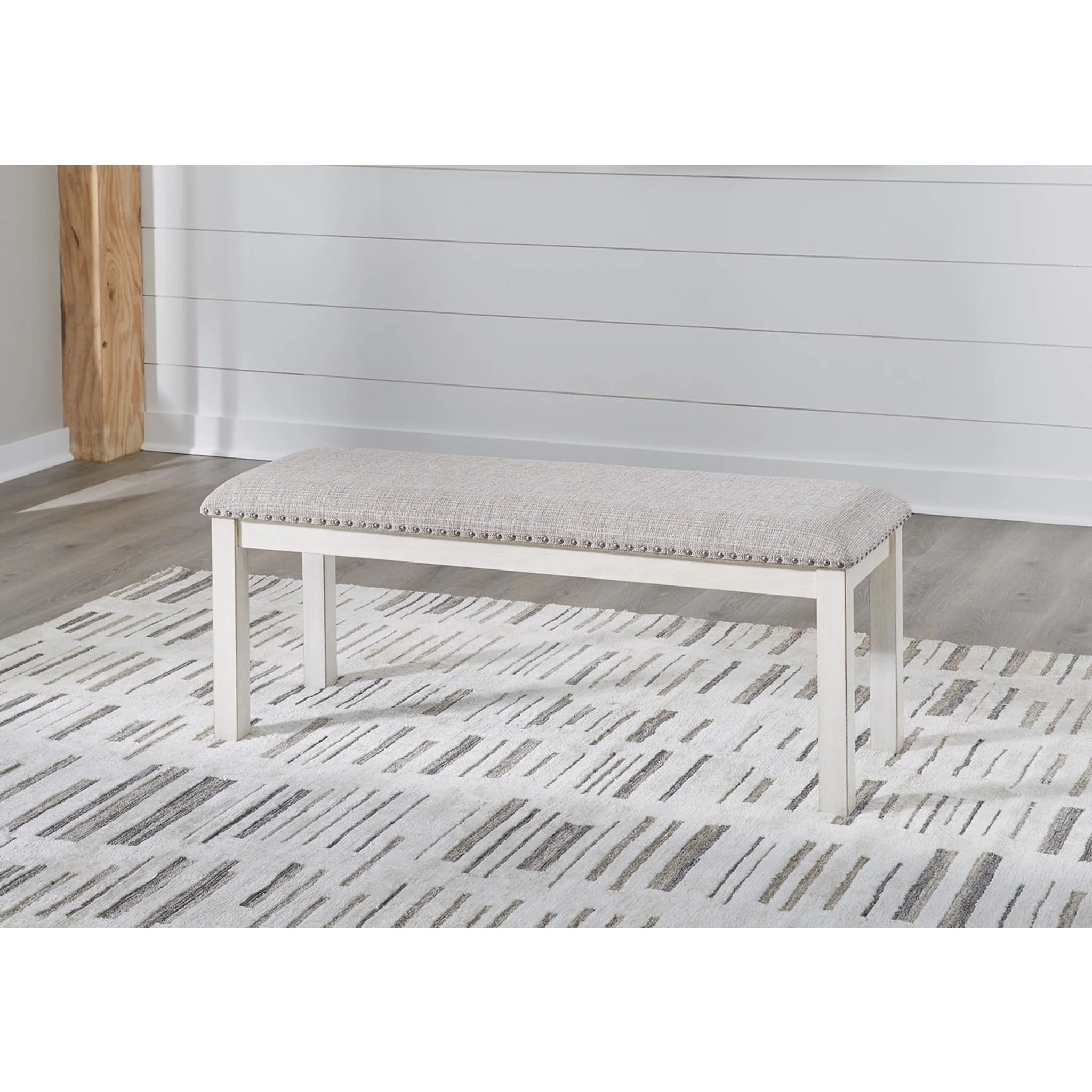 Robbinsdale Dining Bench - Antique White - (D642-00) - Image 2