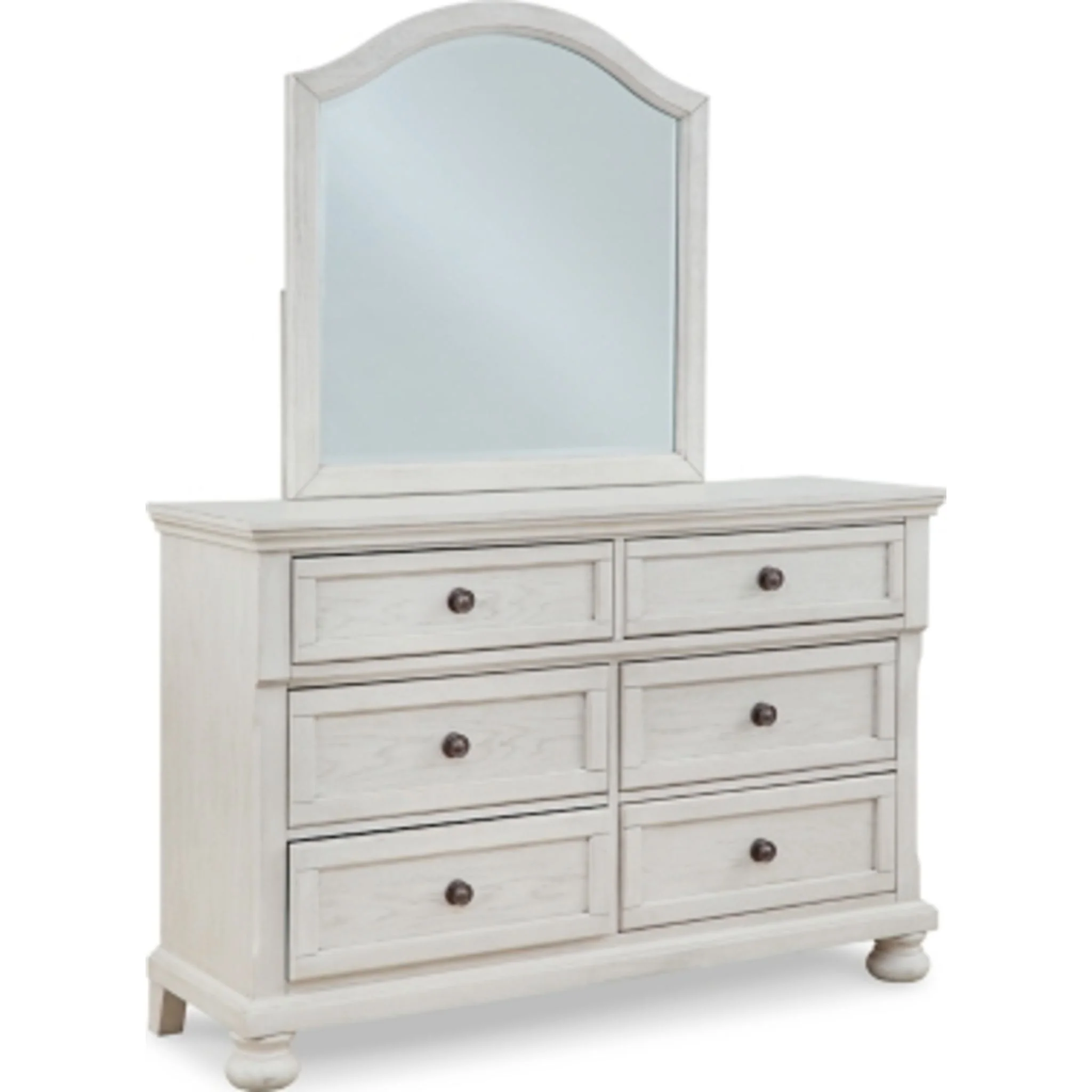 Robbinsdale Dresser and Mirror - Antique White - Image 6