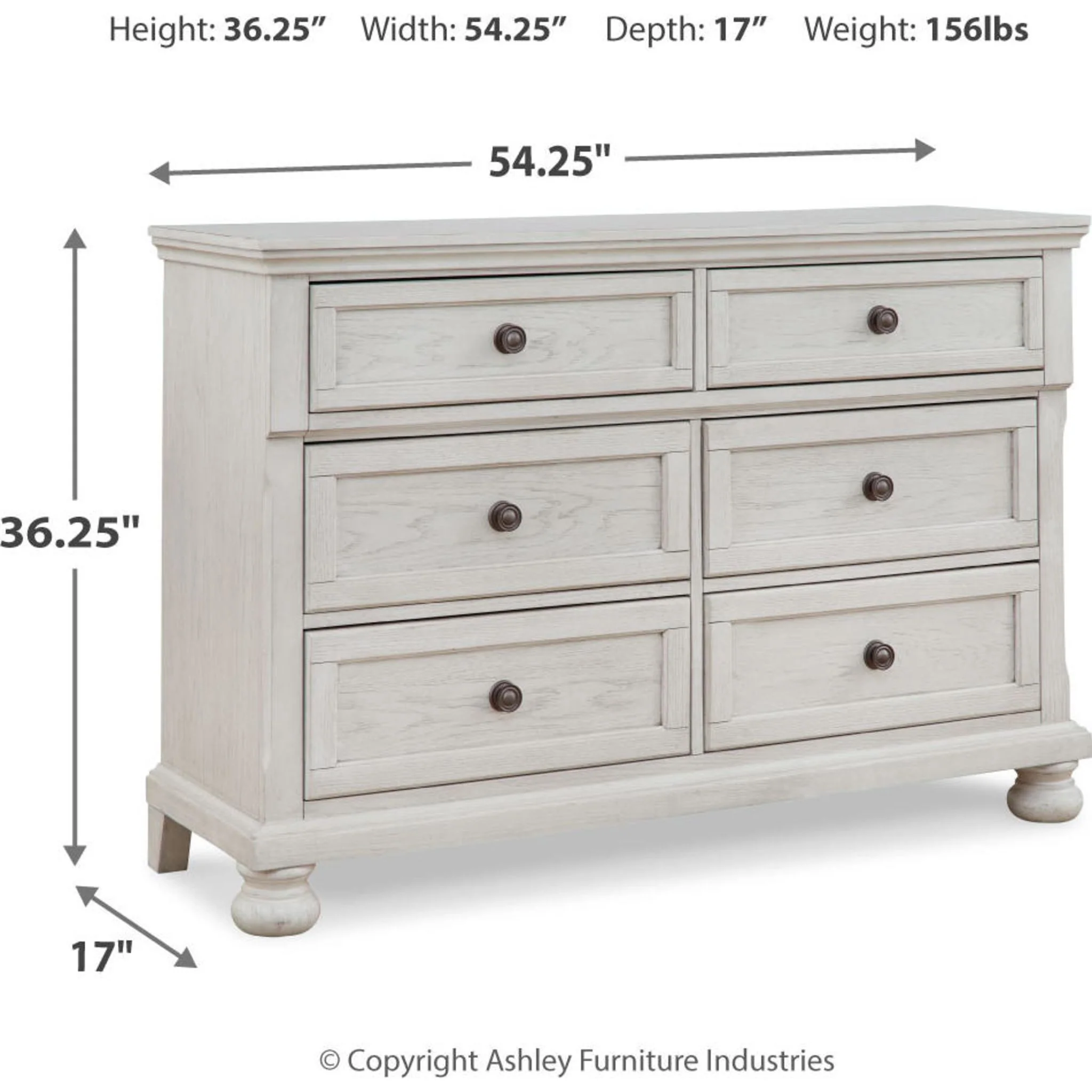 Robbinsdale Dresser - Antique White - Image 23