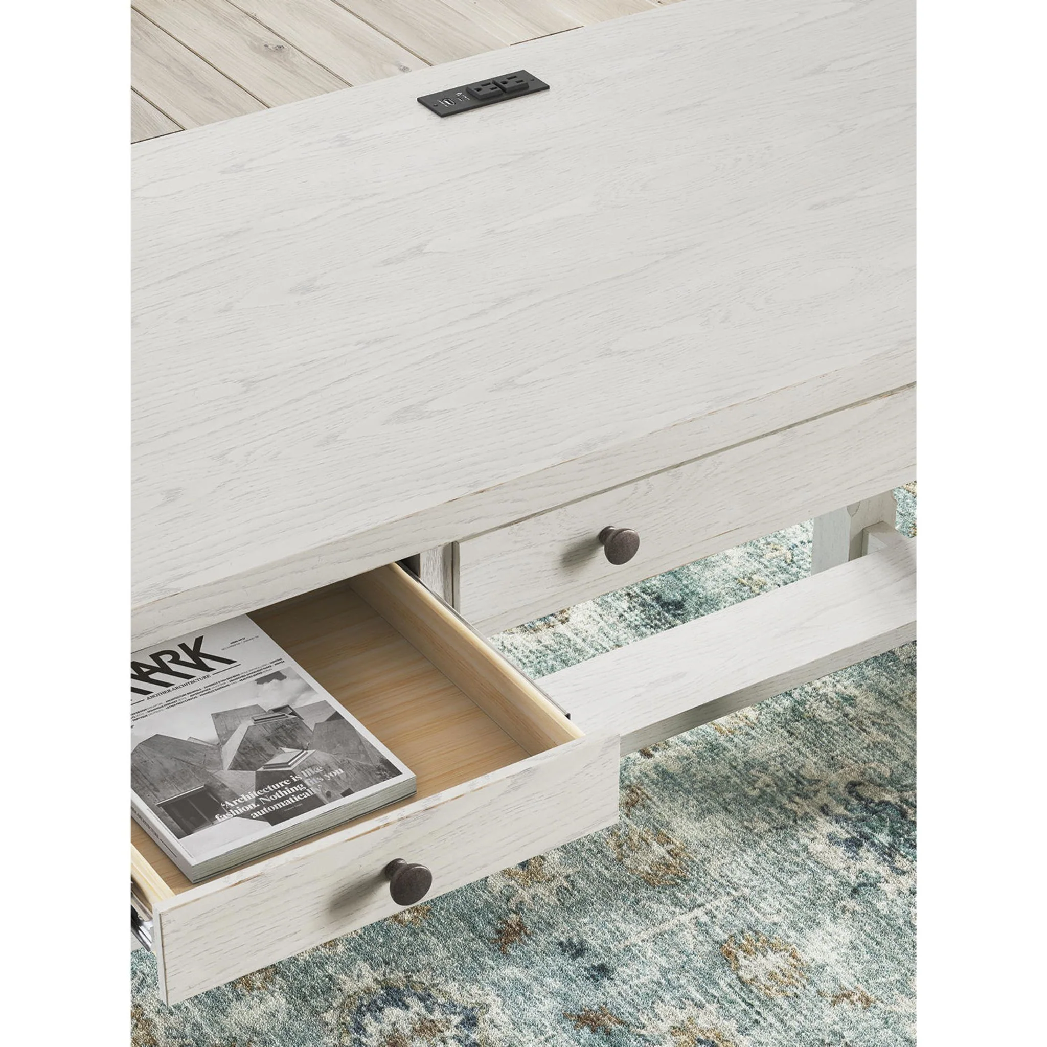 Robbinsdale Desk - Antique White - Image 7