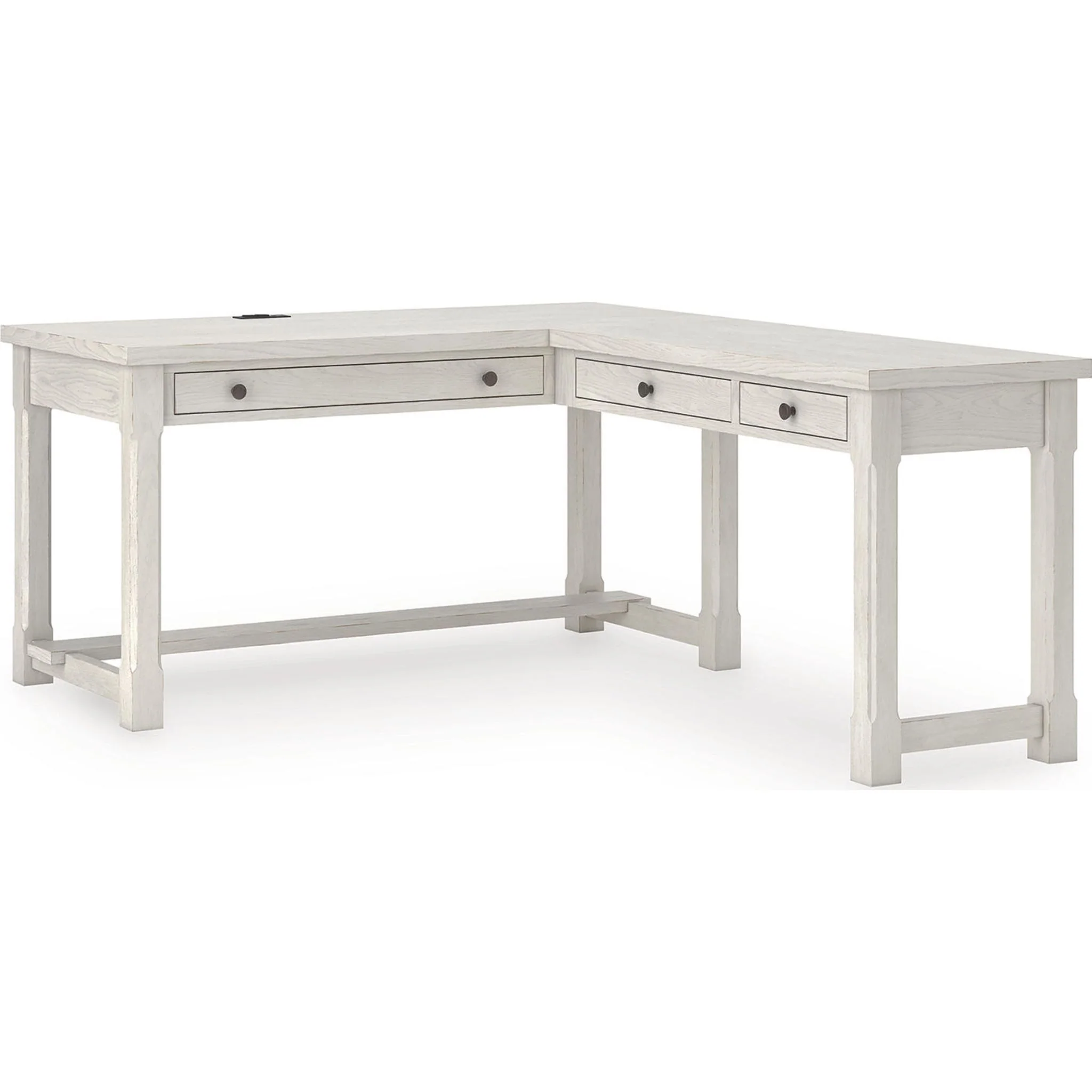 Robbinsdale L-Desk - Antique White - Image 3