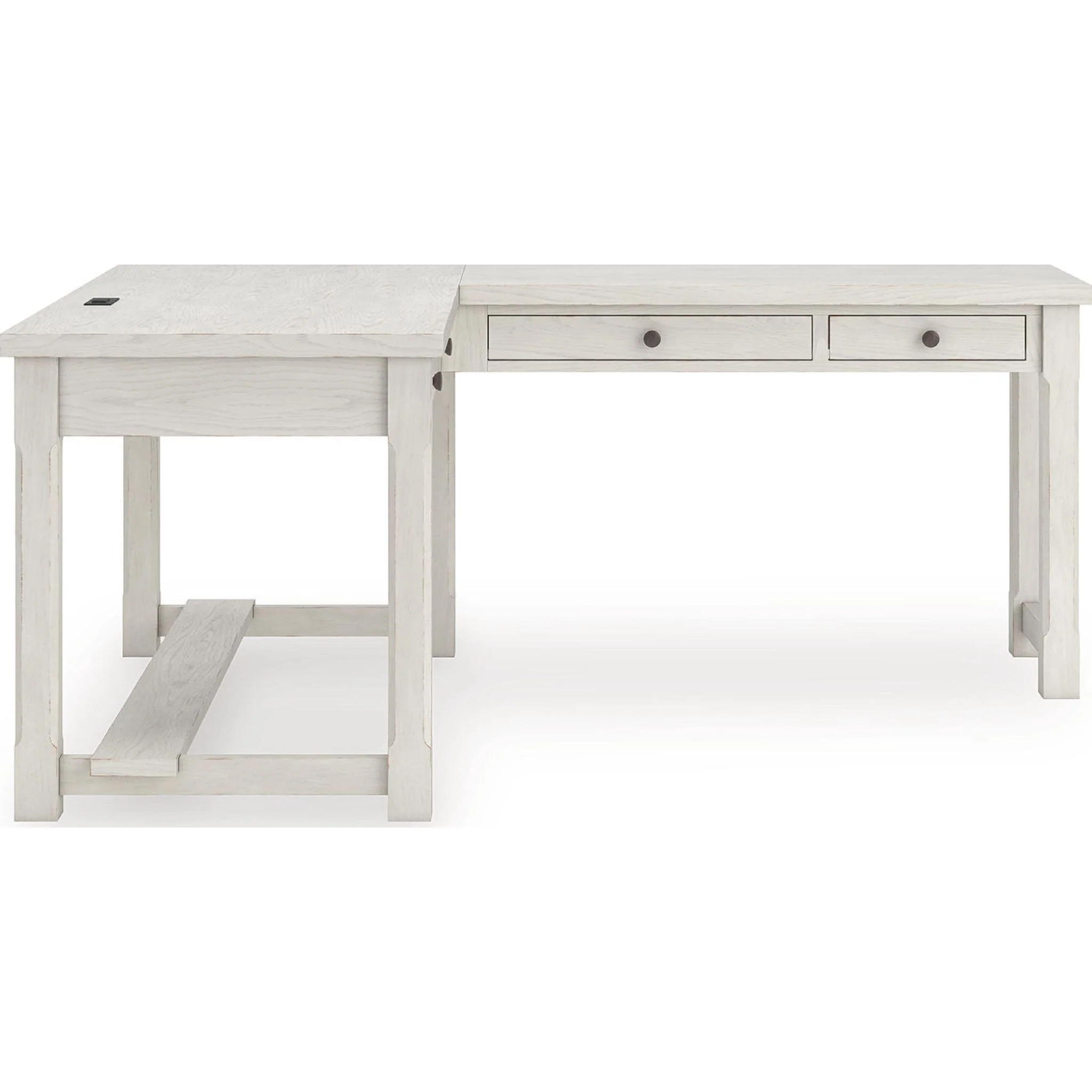 Robbinsdale L-Desk - Antique White - Image 8