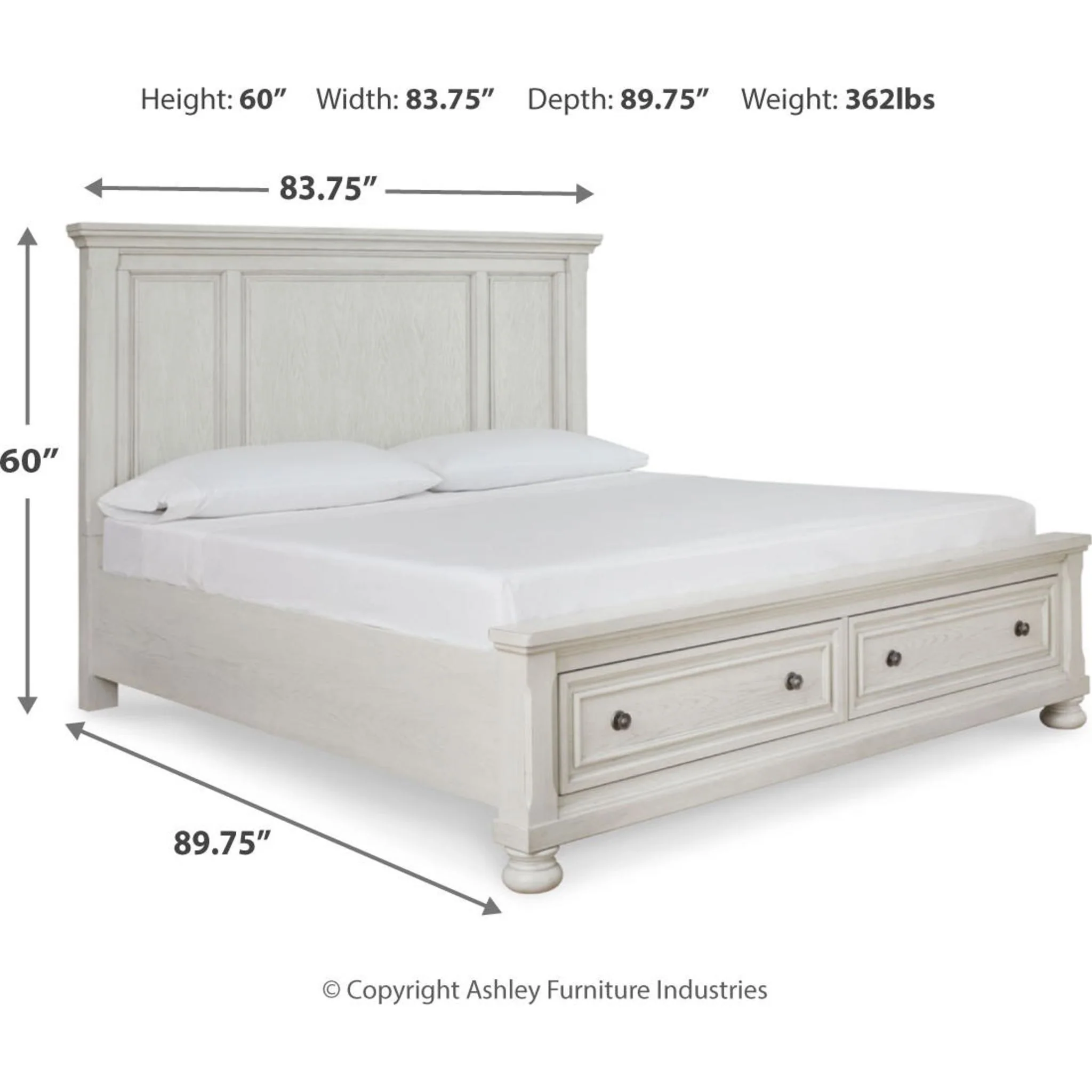 Robbinsdale Storage Bed - Antique White - Image 16