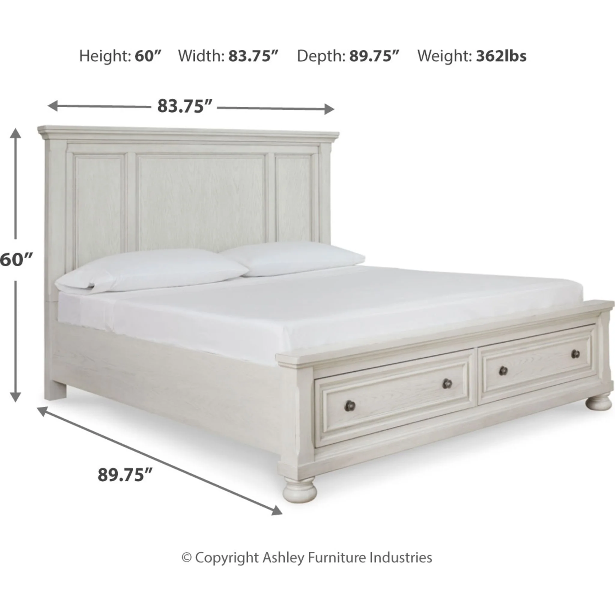 Robbinsdale Storage Bed - Antique White - Image 6