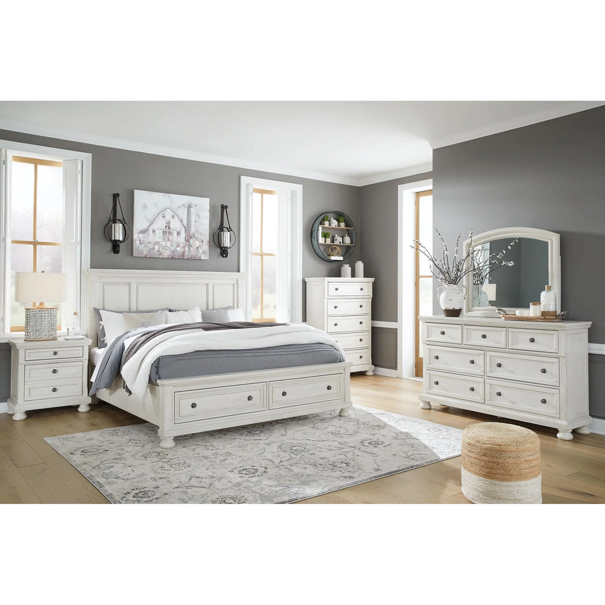 Robbinsdale Storage Bed - Antique White - Image 8