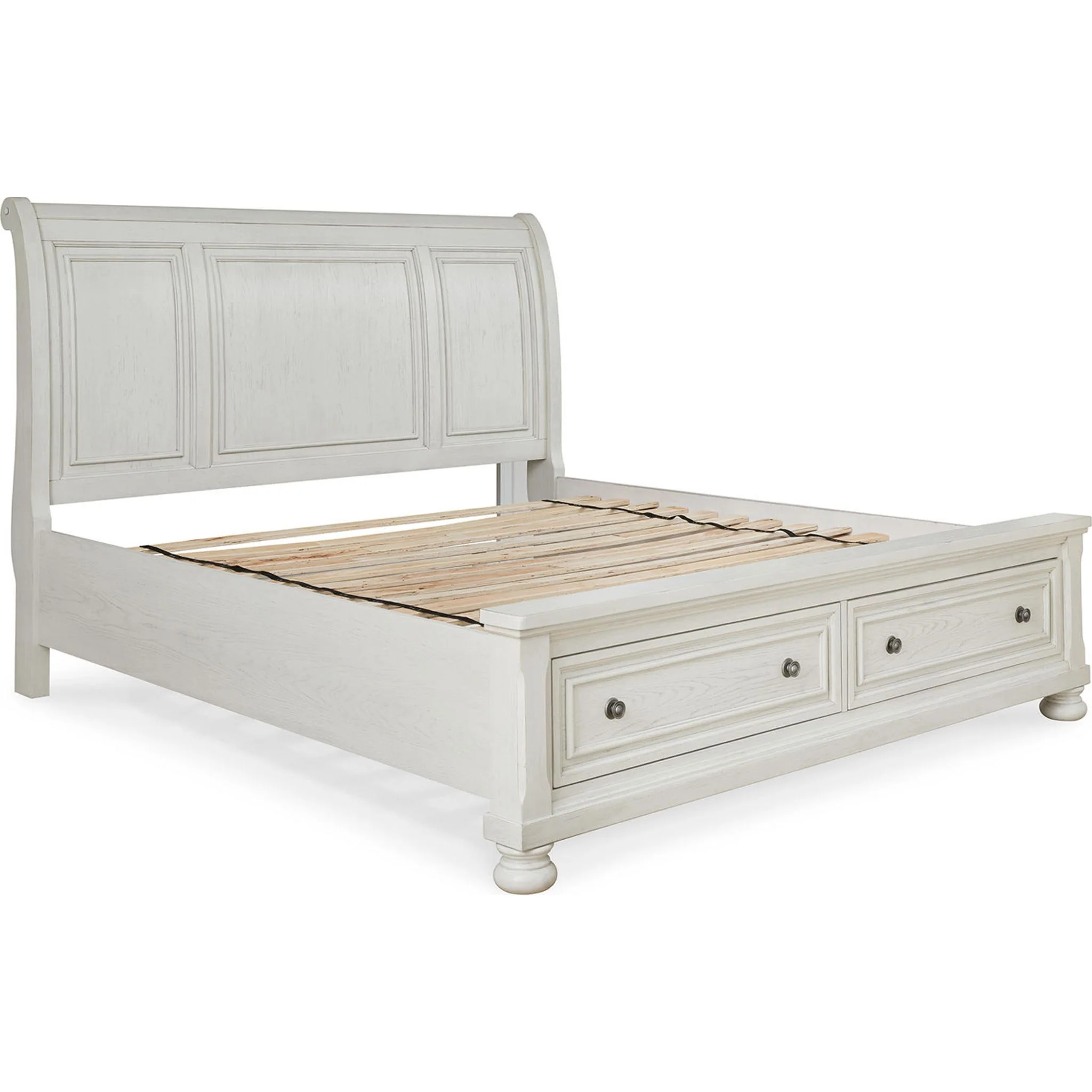 Robbinsdale Sleigh Storage Bed - Antique White - Image 20