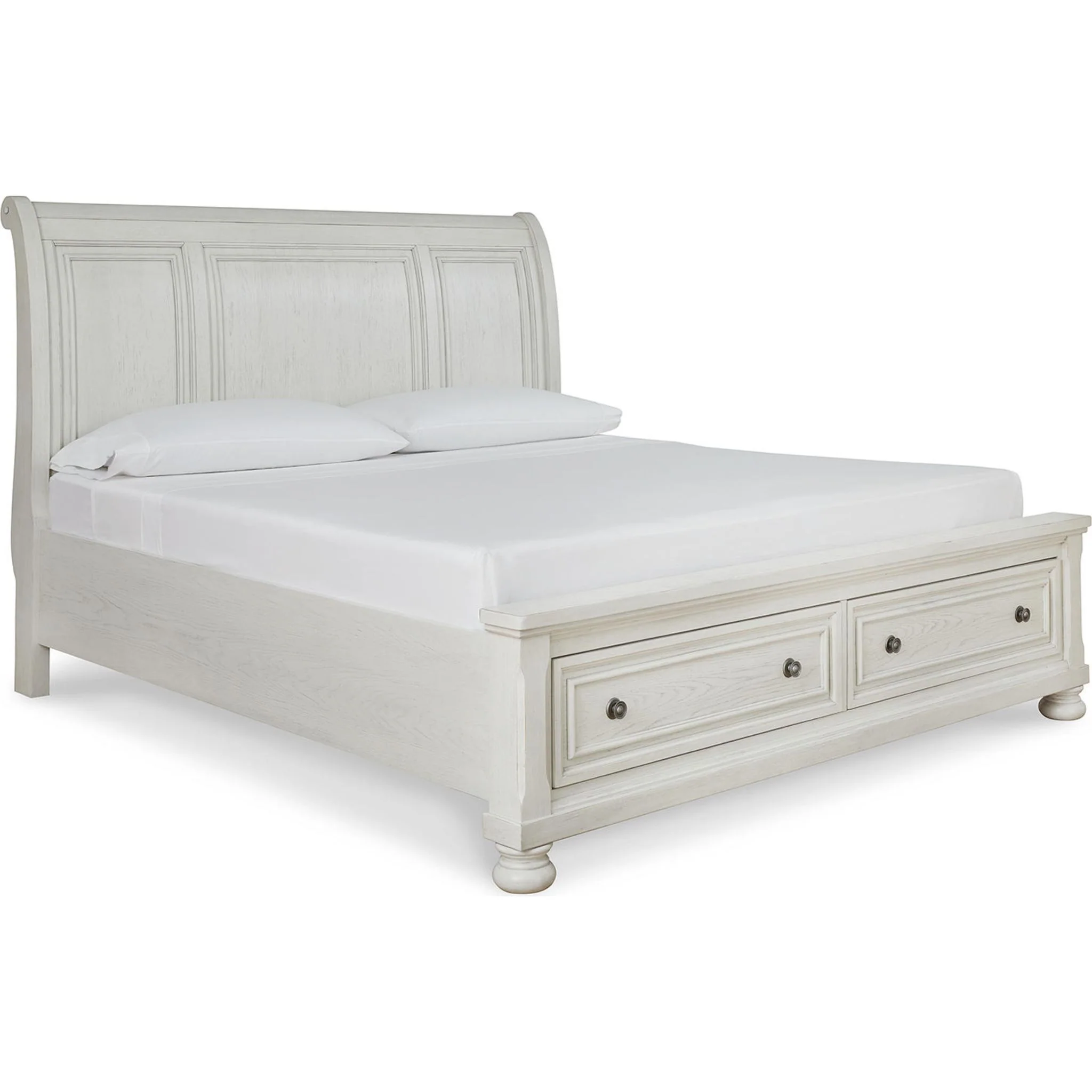 Robbinsdale Sleigh Storage Bed - Antique White - Image 5