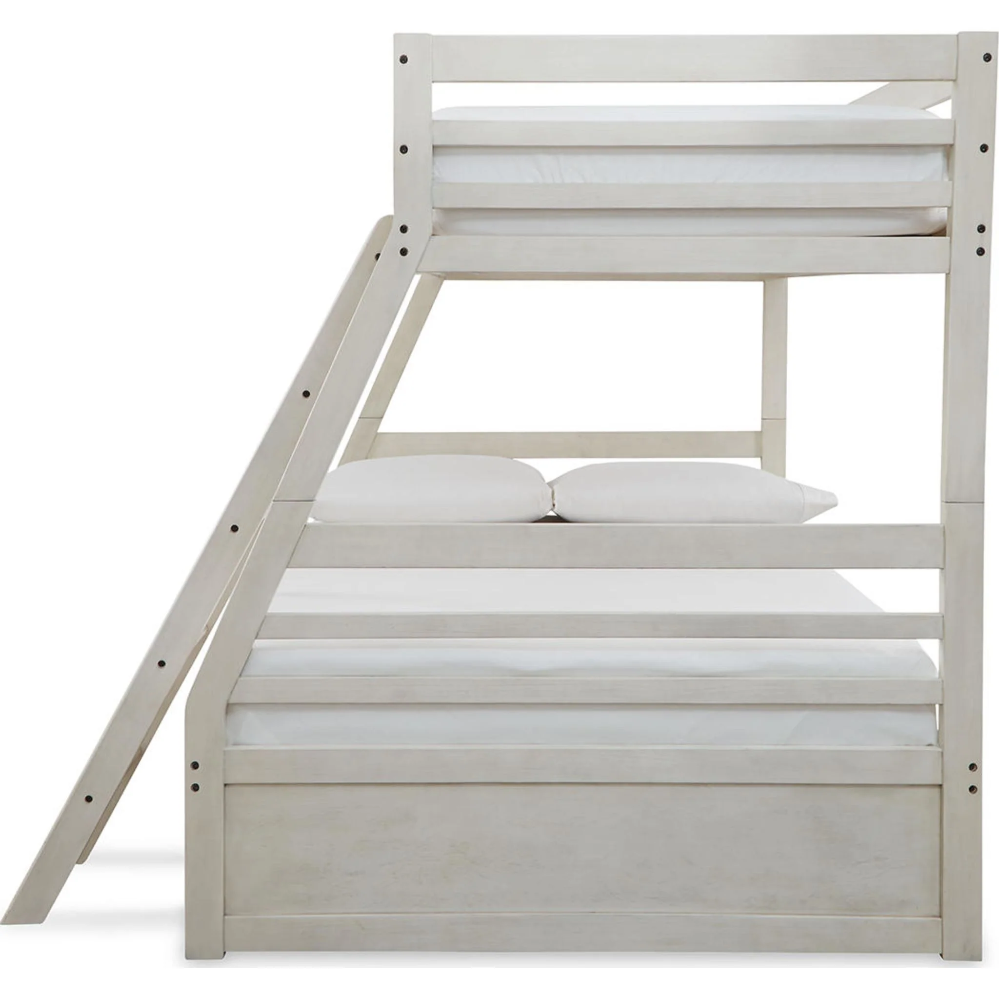 Robbinsdale Twin/Full Bunk Bed with Storage - Antique White - Image 10