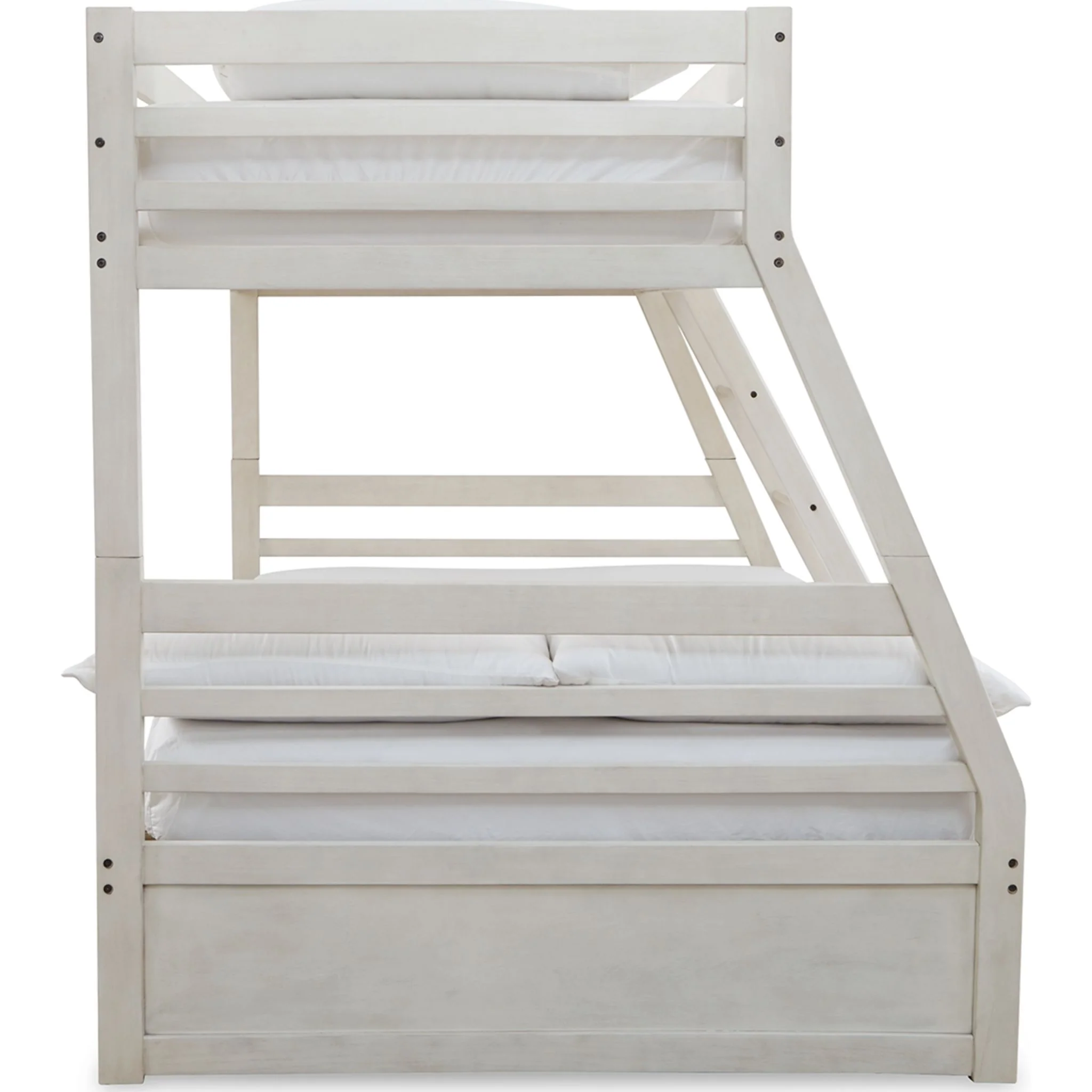 Robbinsdale Twin/Full Bunk Bed with Storage - Antique White - Image 5