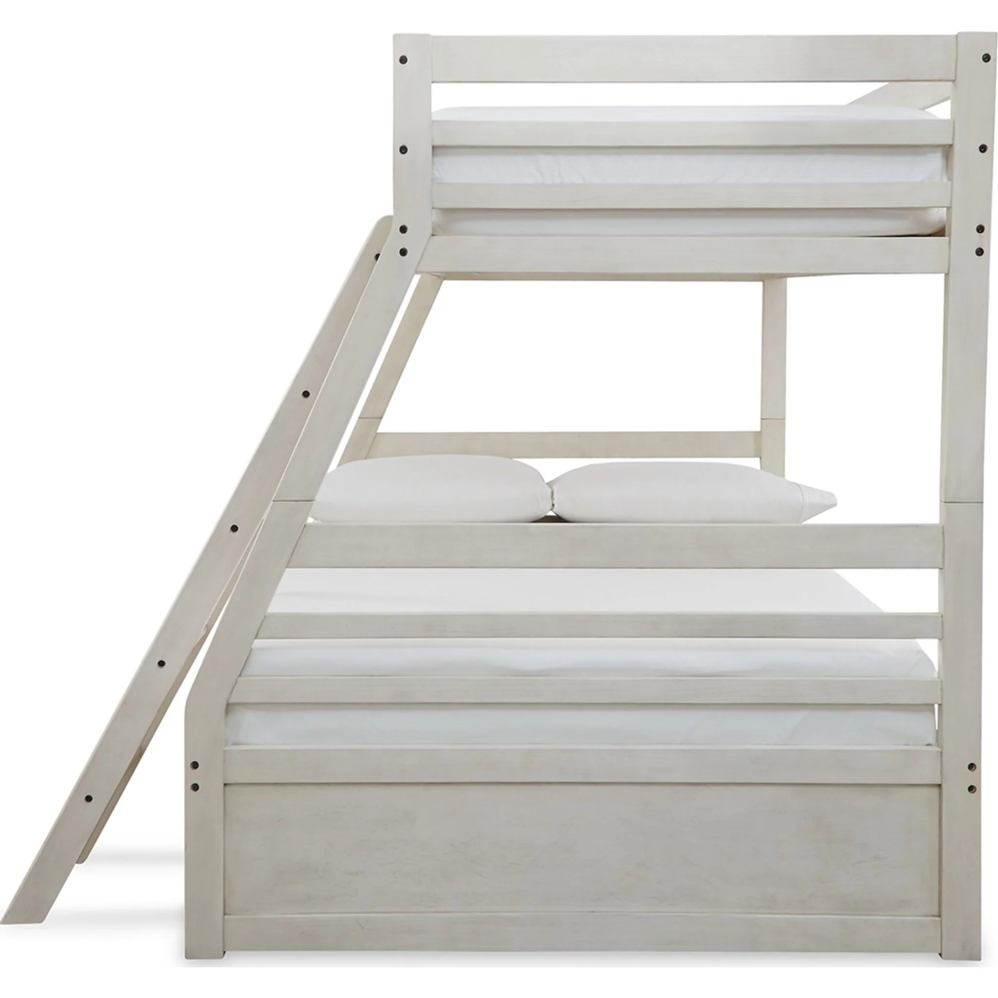 Robbinsdale Twin/Full Bunk Bed with Storage - Antique White - Image 7
