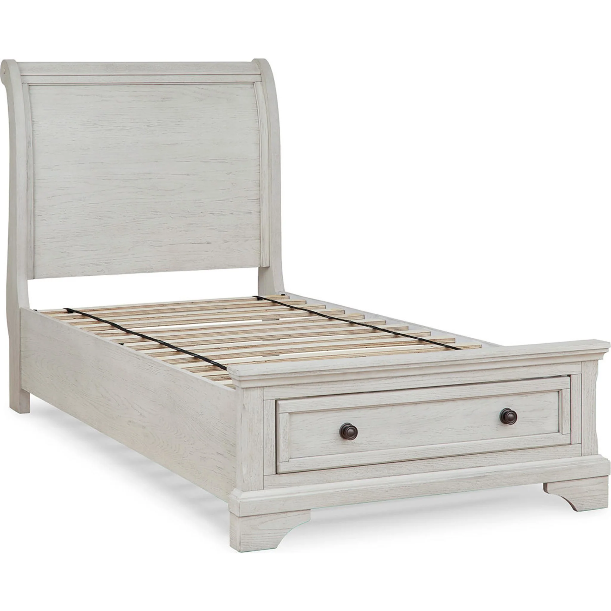Robbinsdale Sleigh Storage Bed - Antique White - Image 10
