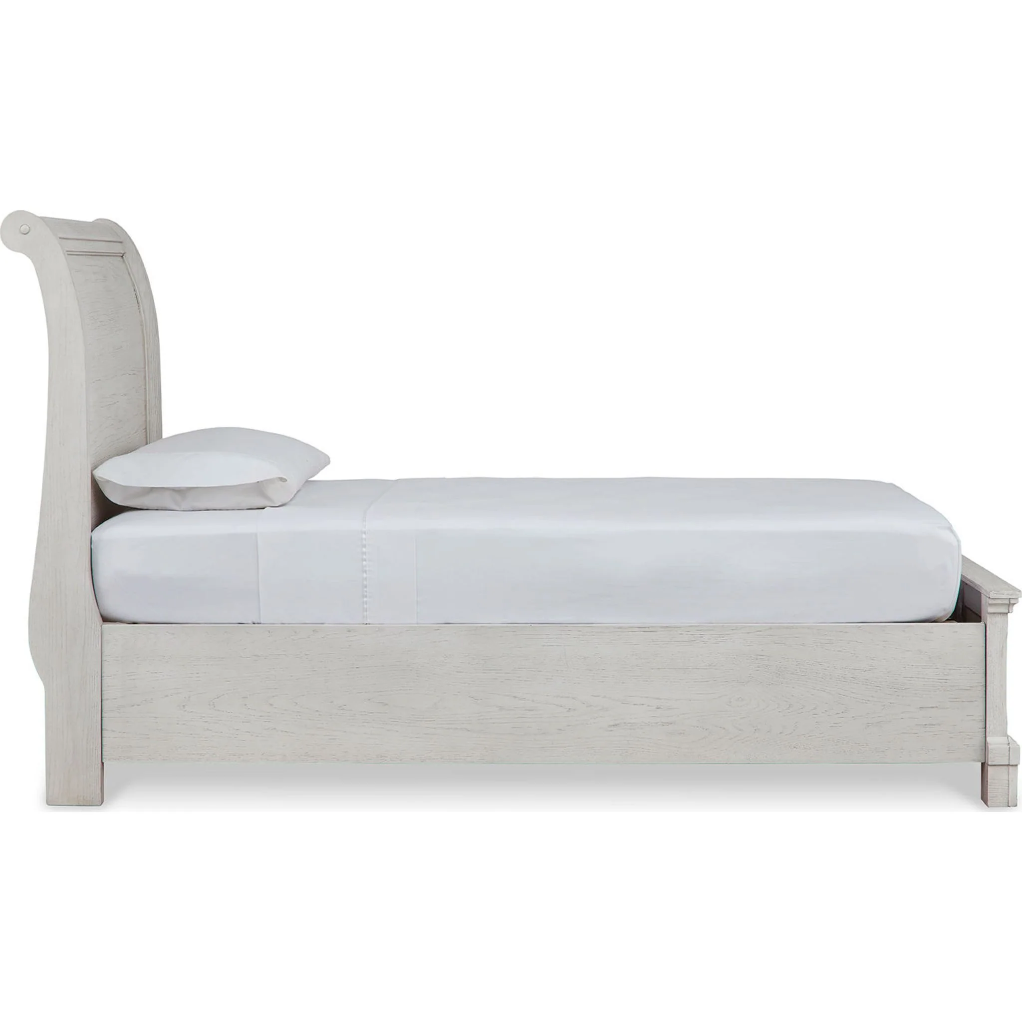 Robbinsdale Sleigh Storage Bed - Antique White - Image 12
