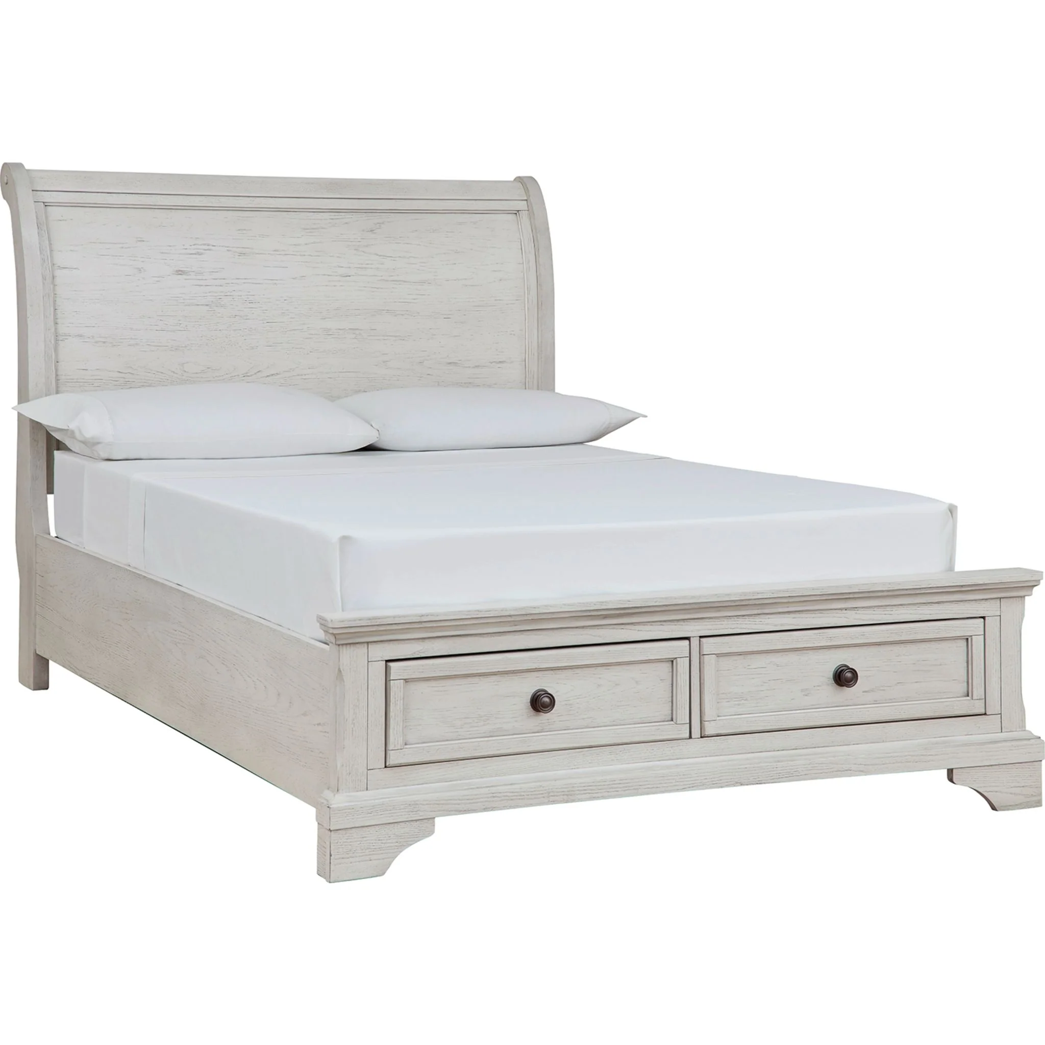 Robbinsdale Sleigh Storage Bed - Antique White - Image 13