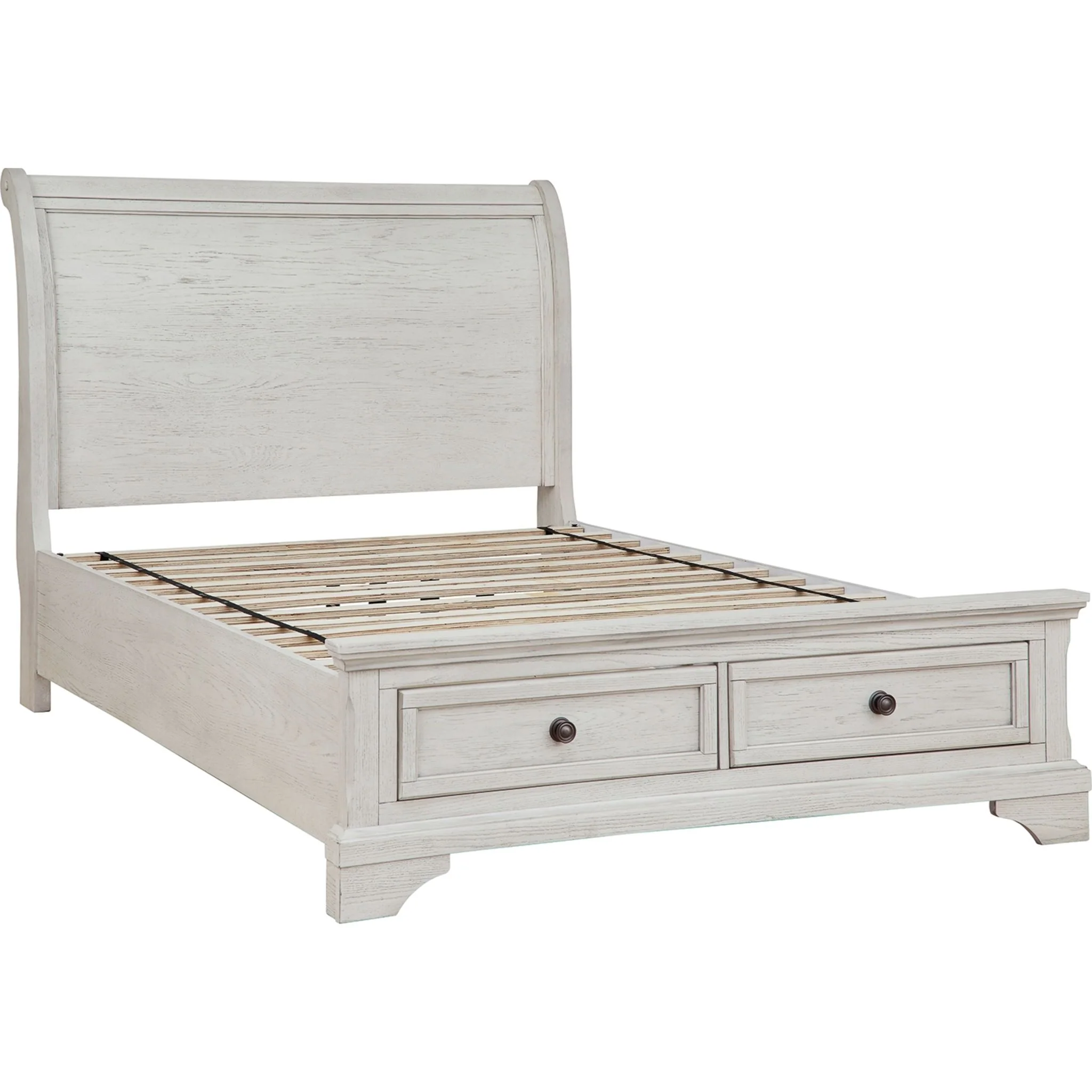 Robbinsdale Sleigh Storage Bed - Antique White - Image 15