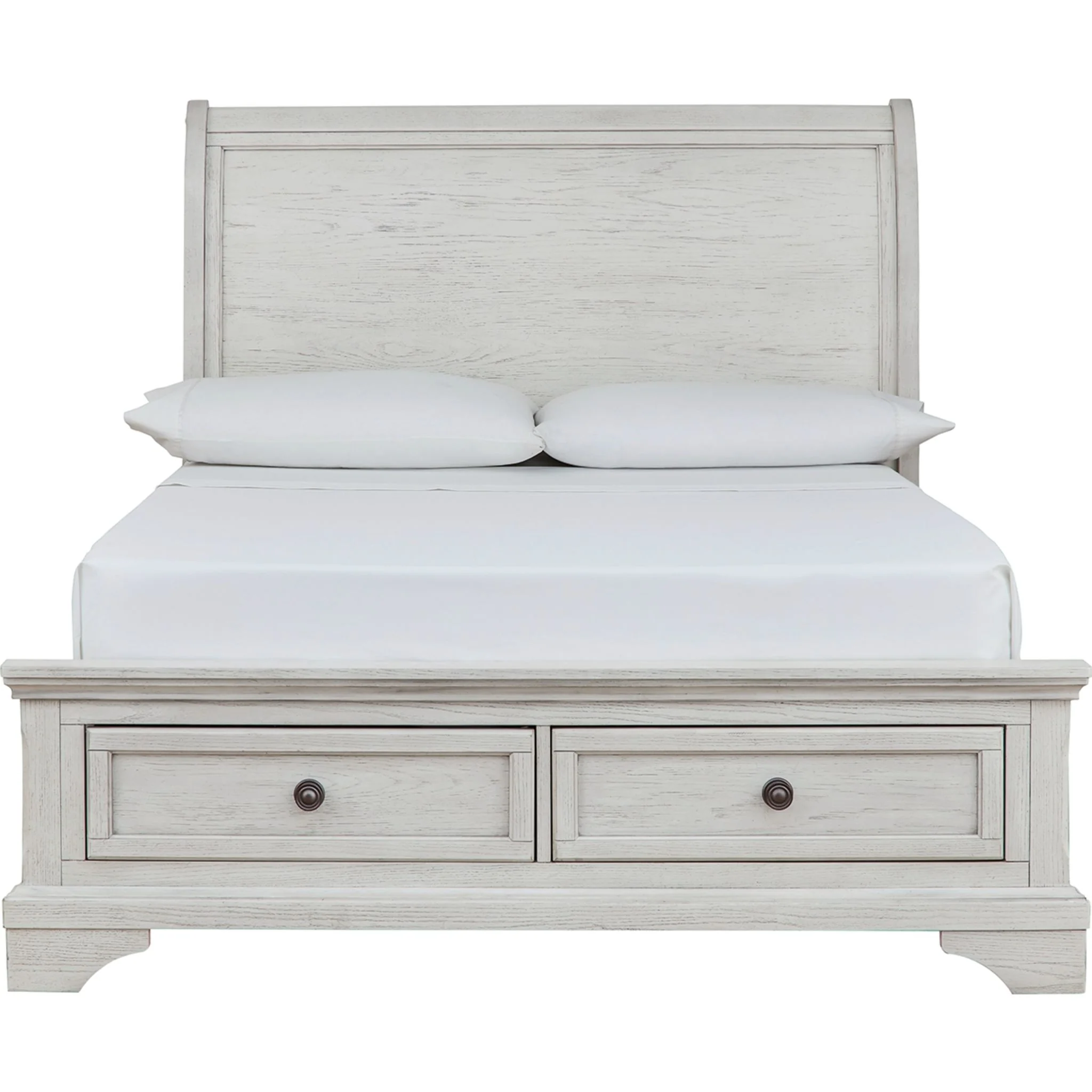 Robbinsdale Sleigh Storage Bed - Antique White - Image 16