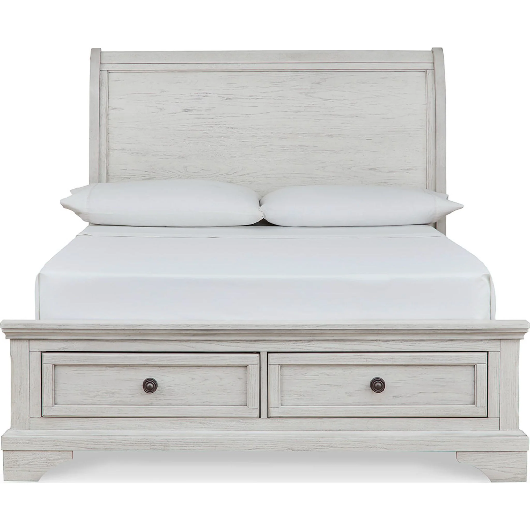 Robbinsdale Sleigh Storage Bed - Antique White - Image 23