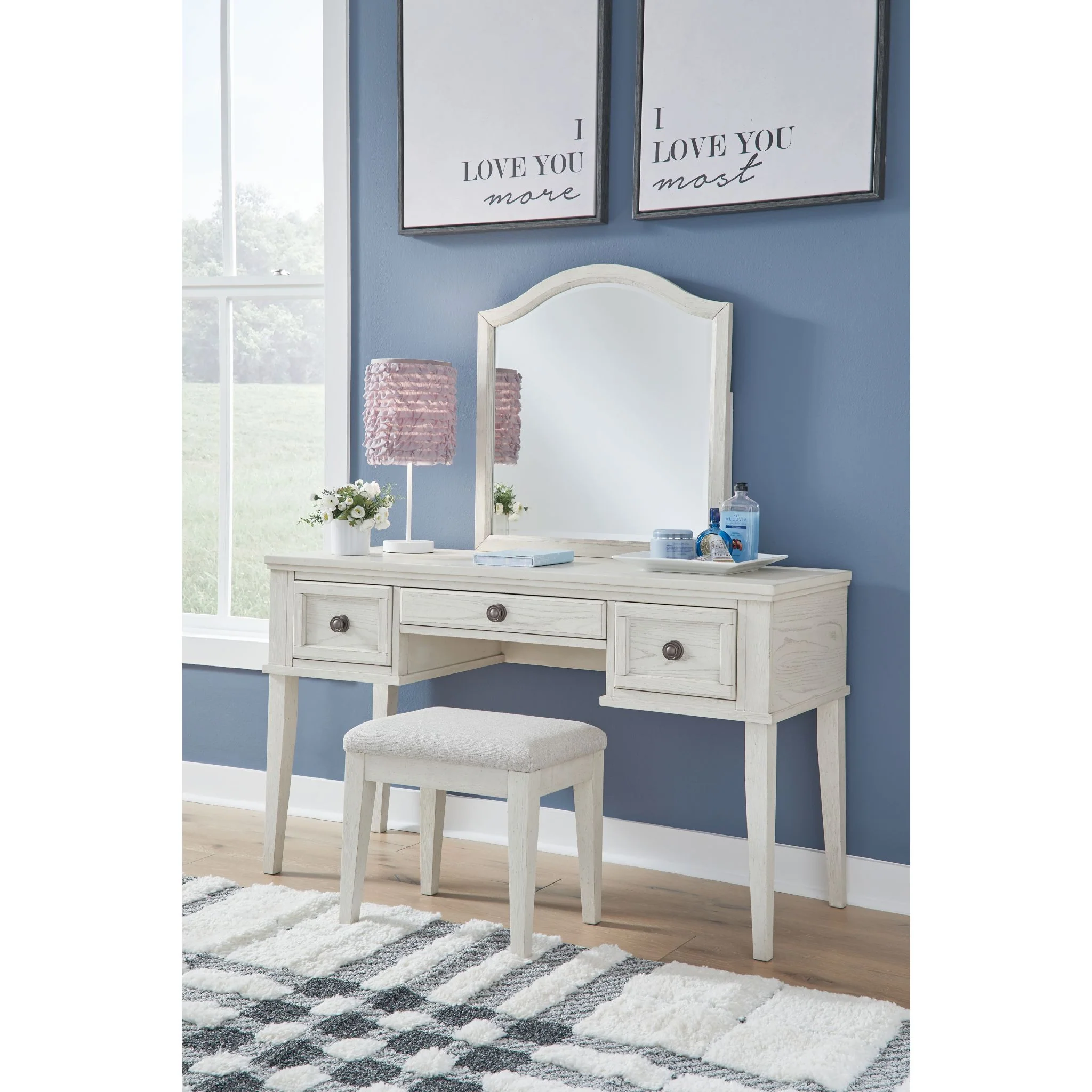 Robbinsdale Vanity Set - Antique White - Image 2