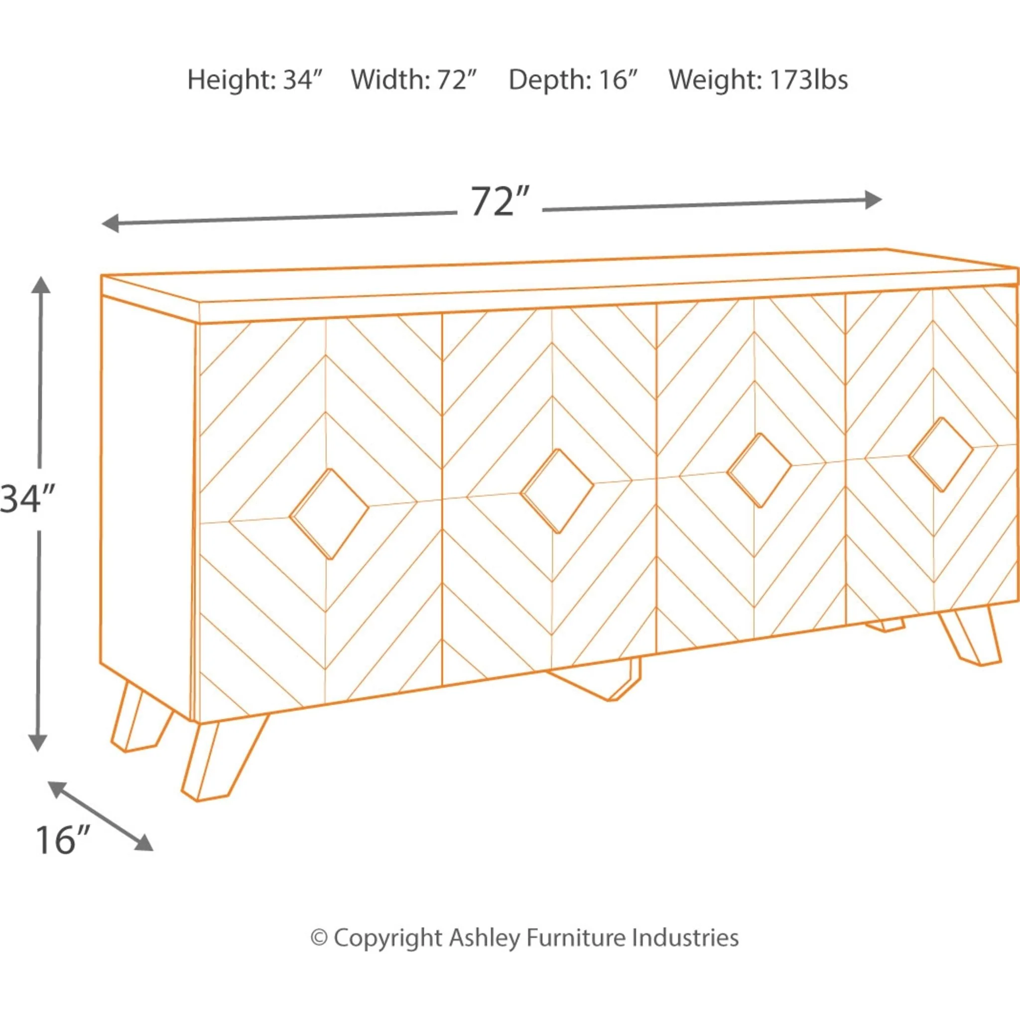 Robin Ridge Cabinet - Two-tone Brown - Image 4