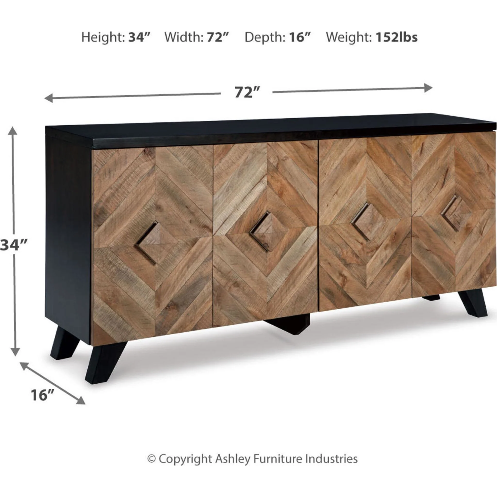 Robin Ridge Cabinet - Two-tone Brown - Image 6