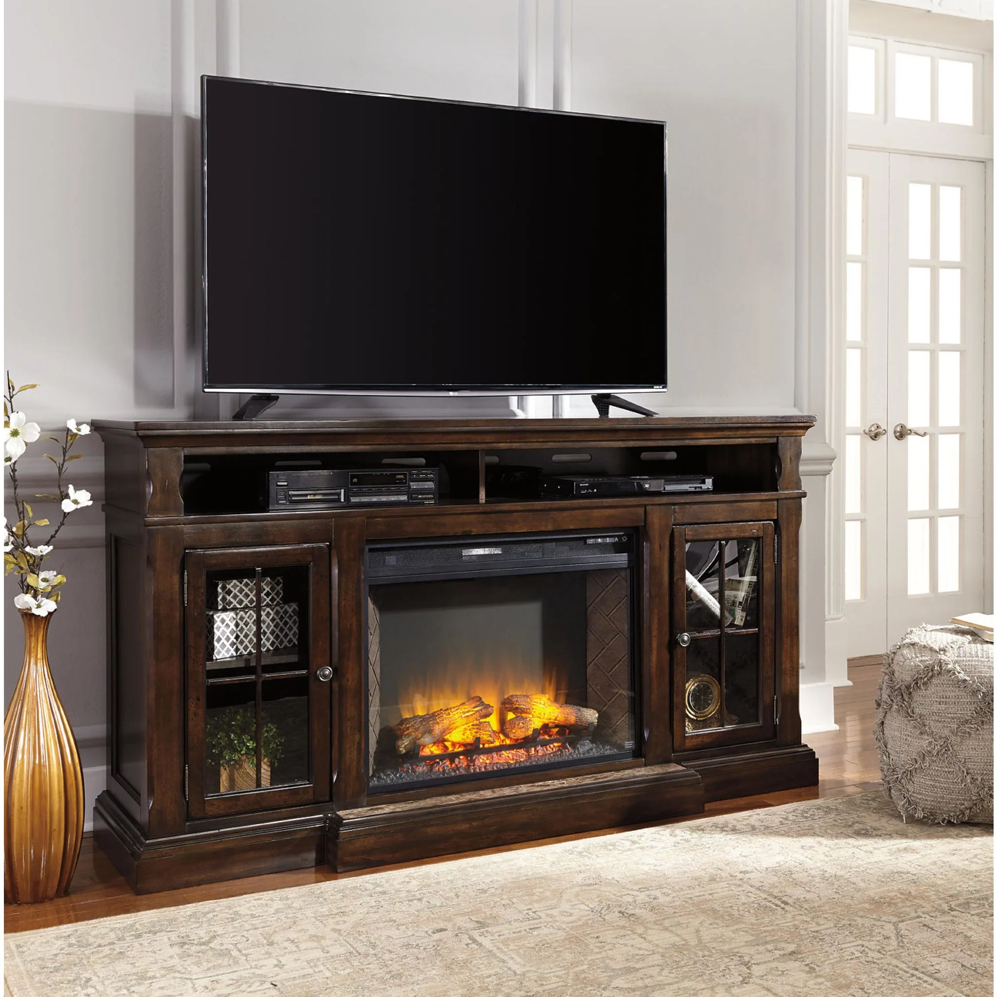 Roddinton TV Stand - Dark Brown - Image 36