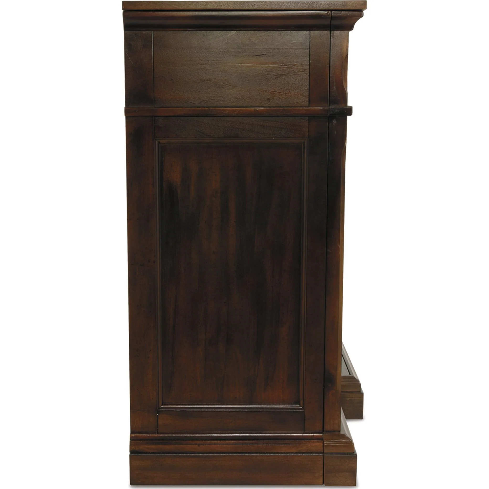 Roddinton TV Stand with Fireplace - Dark Brown - Image 7