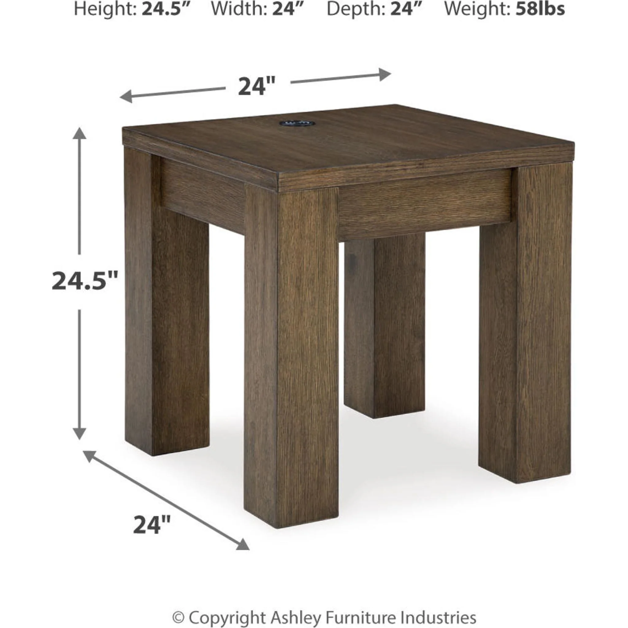 Rosswain End Table - Warm Brown - Image 42