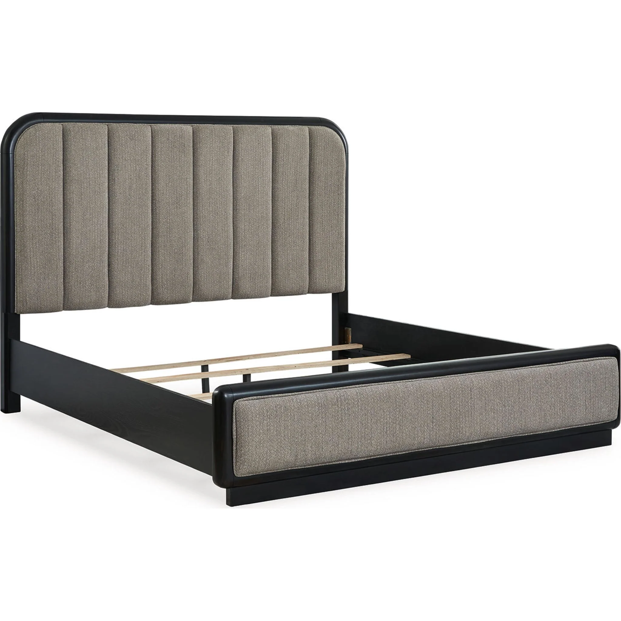 Rowanbeck 6 Piece King Panel Bedroom - Gray/Black - Image 9