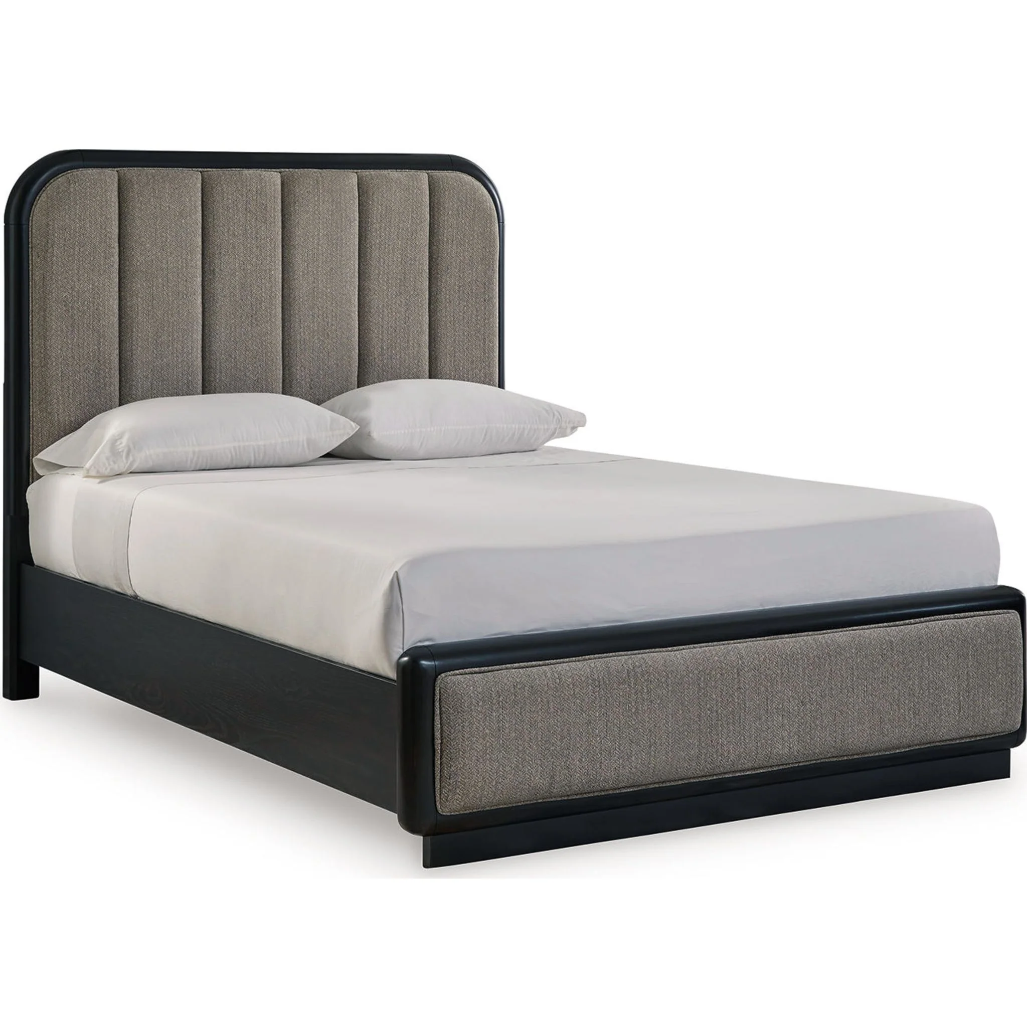 Rowanbeck 6 Piece Queen Panel Bedroom - Gray/Black - Image 5