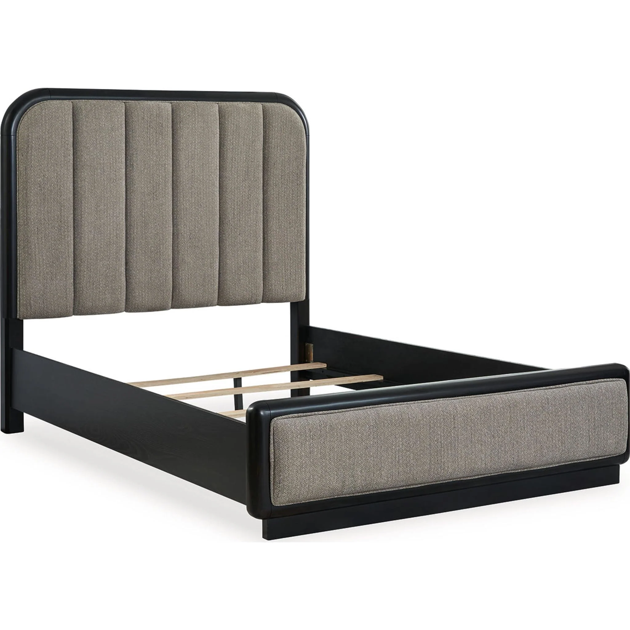 Rowanbeck 6 Piece Queen Panel Bedroom - Gray/Black - Image 7